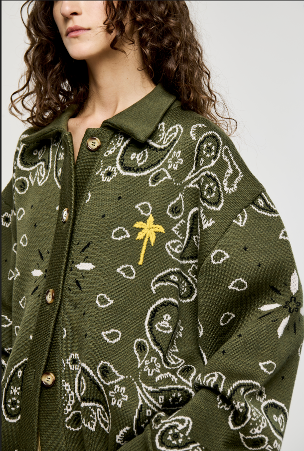 MILITARY GREEN BANDANA BOMBER