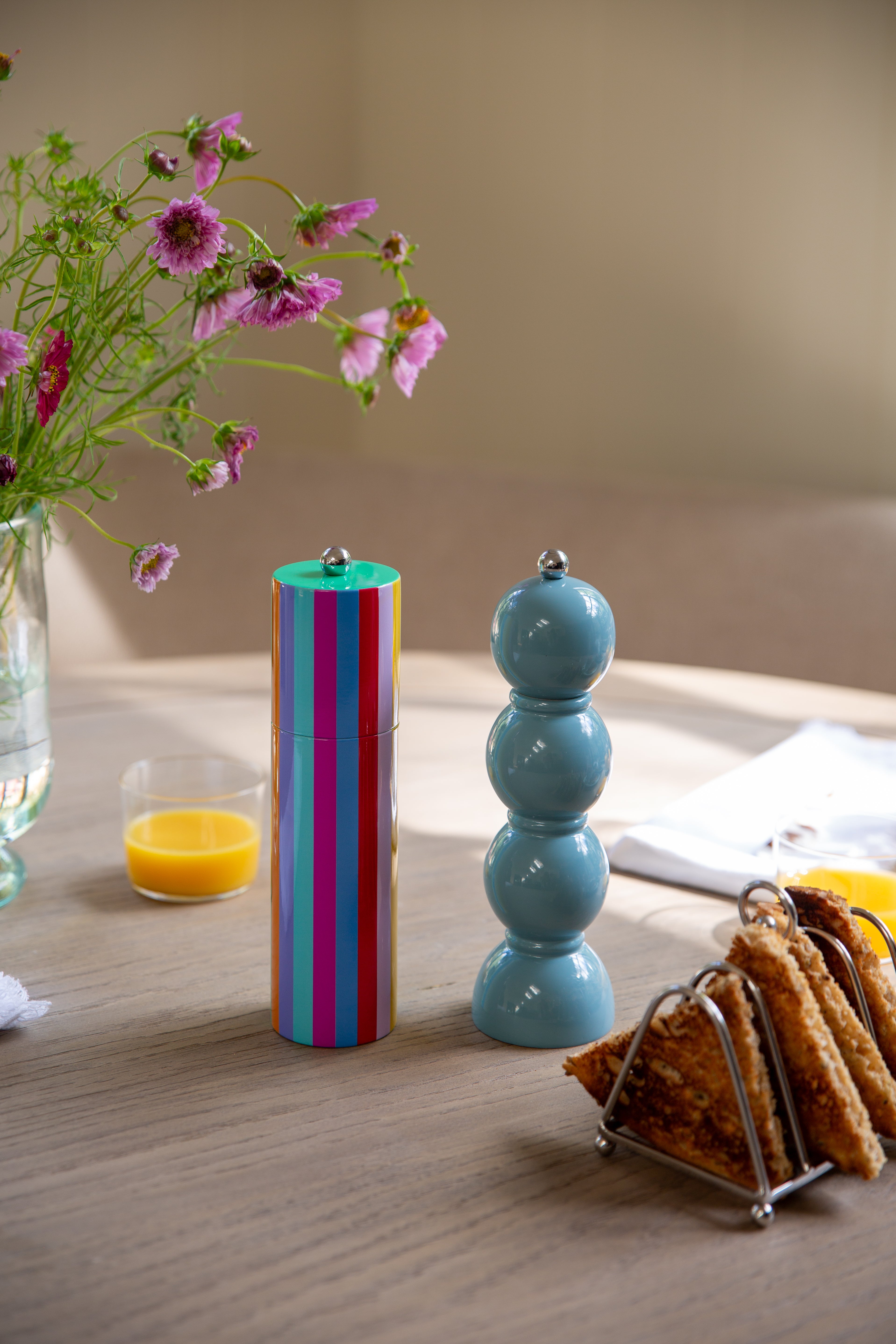 Multicolor Stripped Grinder