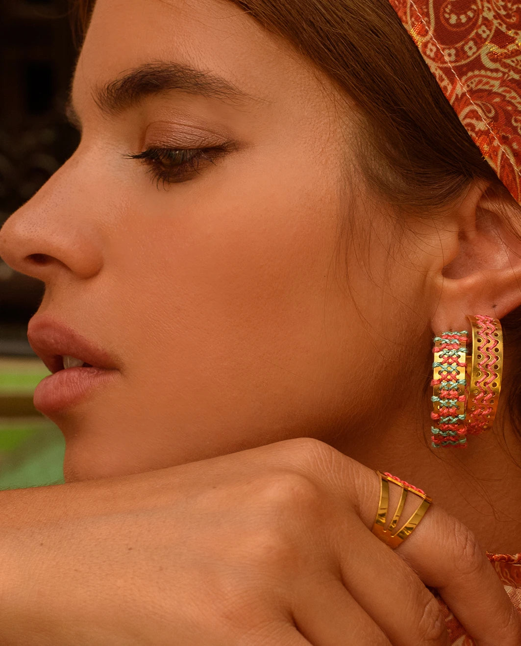 TUID SANTORINI HOOPS EARRINGS