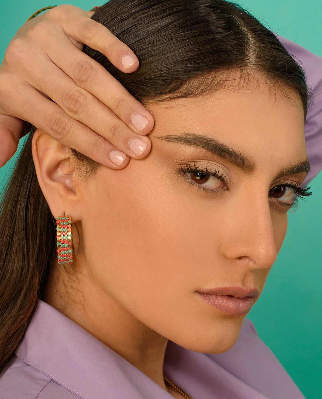 TUID SANTORINI HOOPS EARRINGS