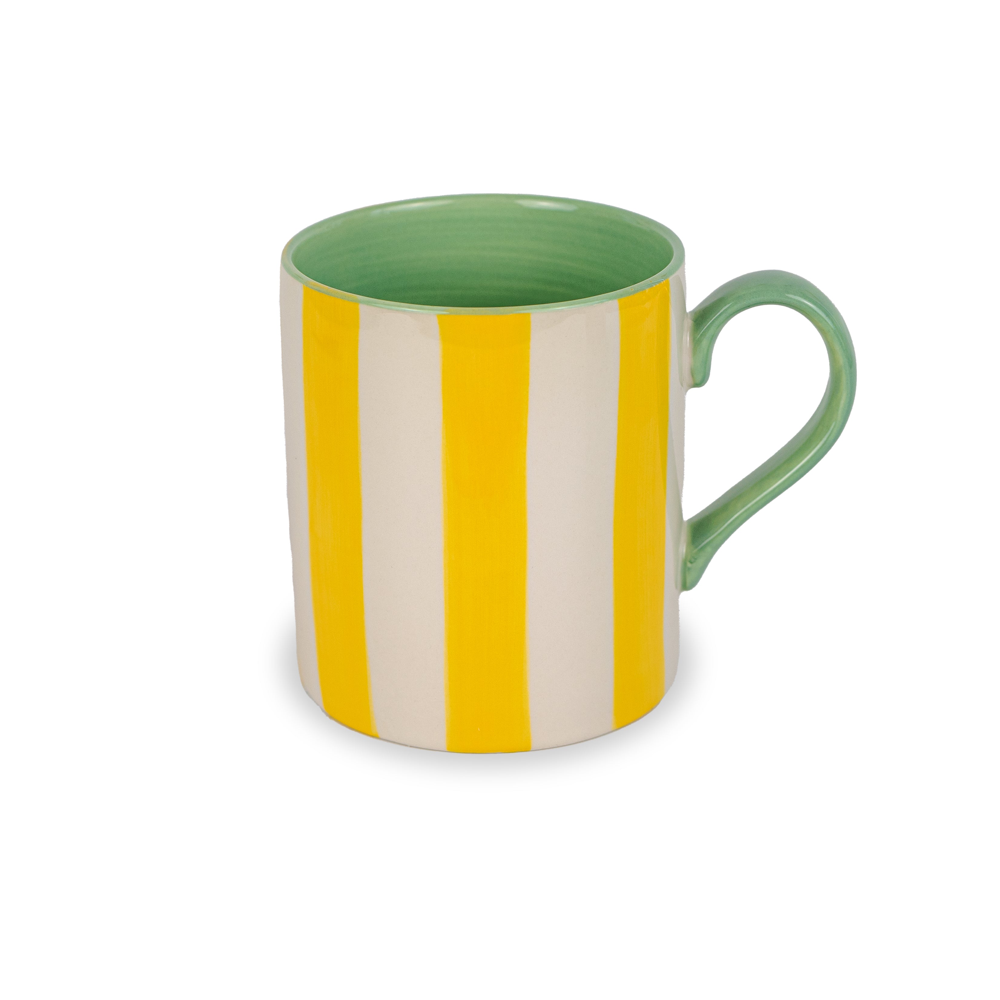 YELLOW STRIPED MUG