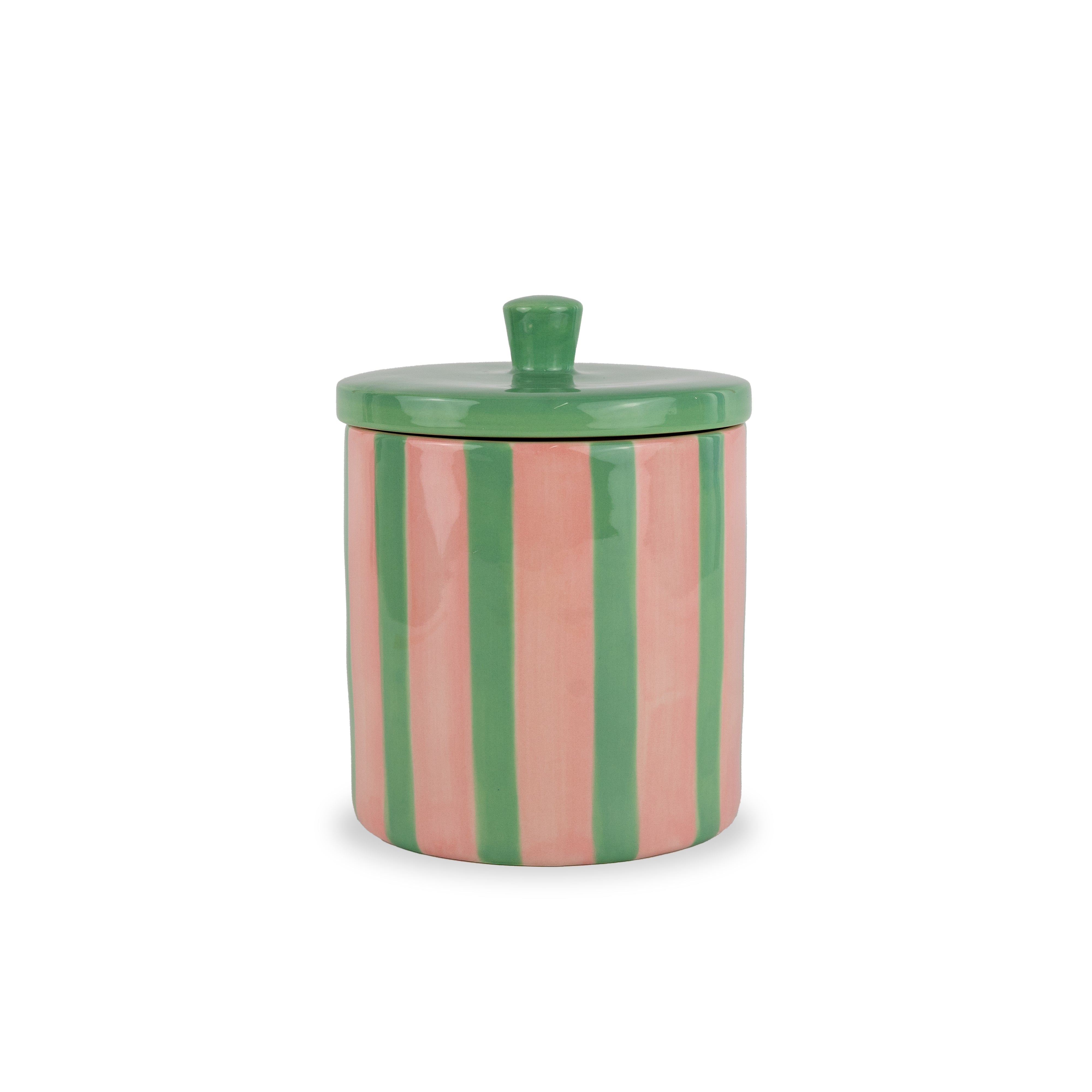 COLORED STONEWARE JAR PASTEL