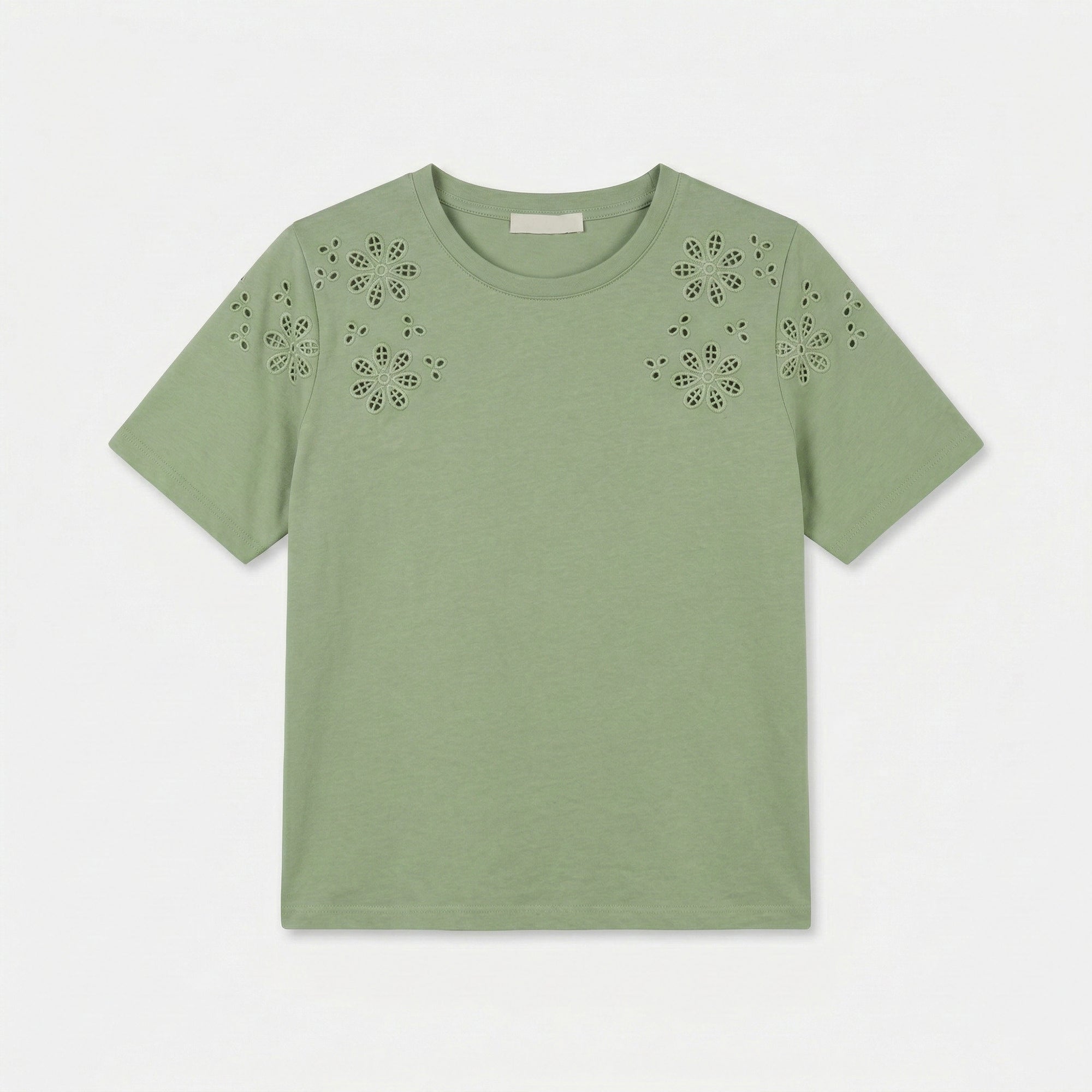 NAYLA FLOWER T-SHIRT SAGE