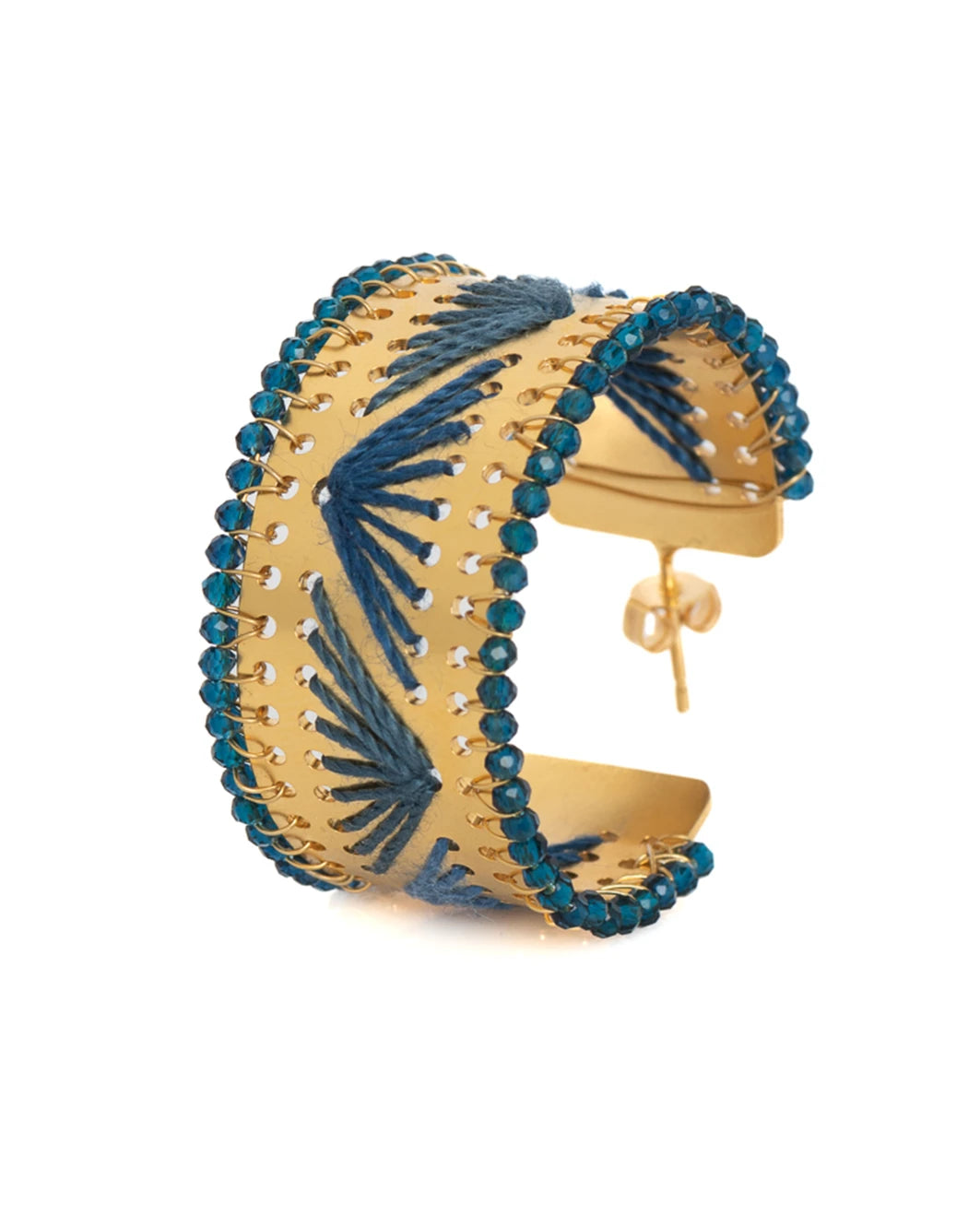 ZIRCONIA NUFARO EARRINGS SKY BLUE