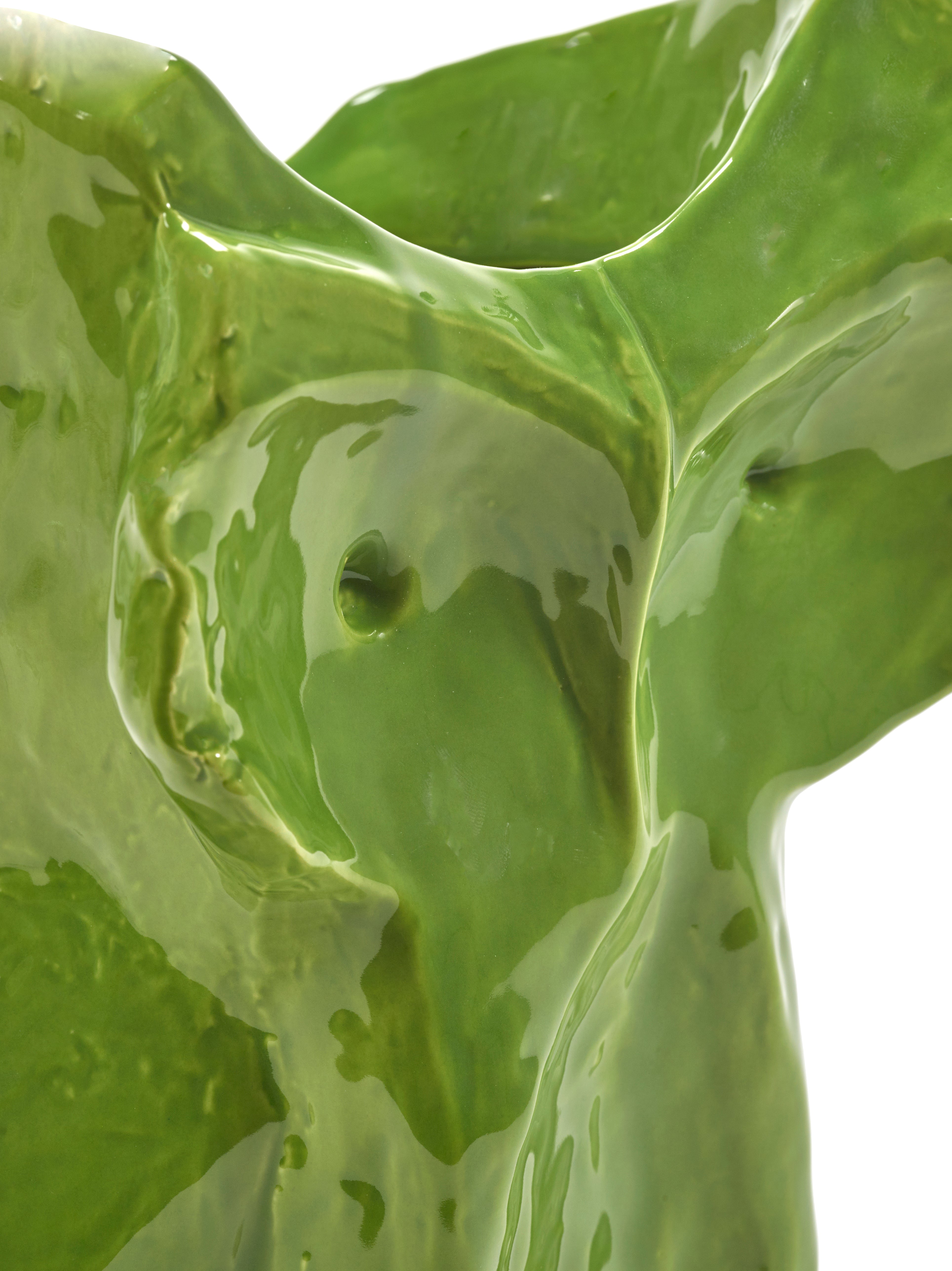 OWL VASE L GREEN AFTER MIDNIGHT