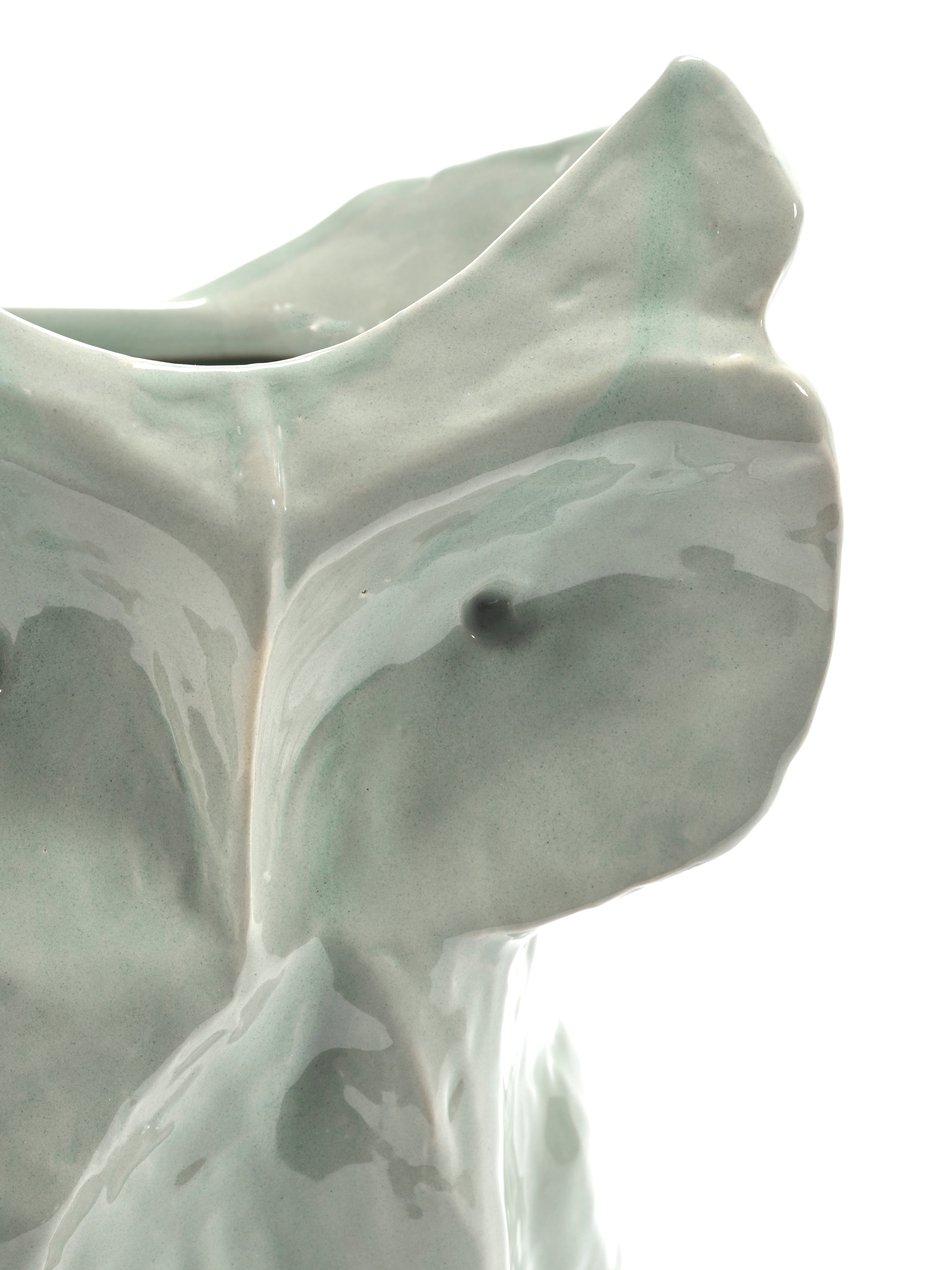 OWL VASE L BLUE AFTER MIDNIGHT