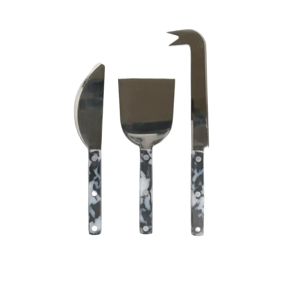 CHEESE KNIFE SET - BLACK/WHITE