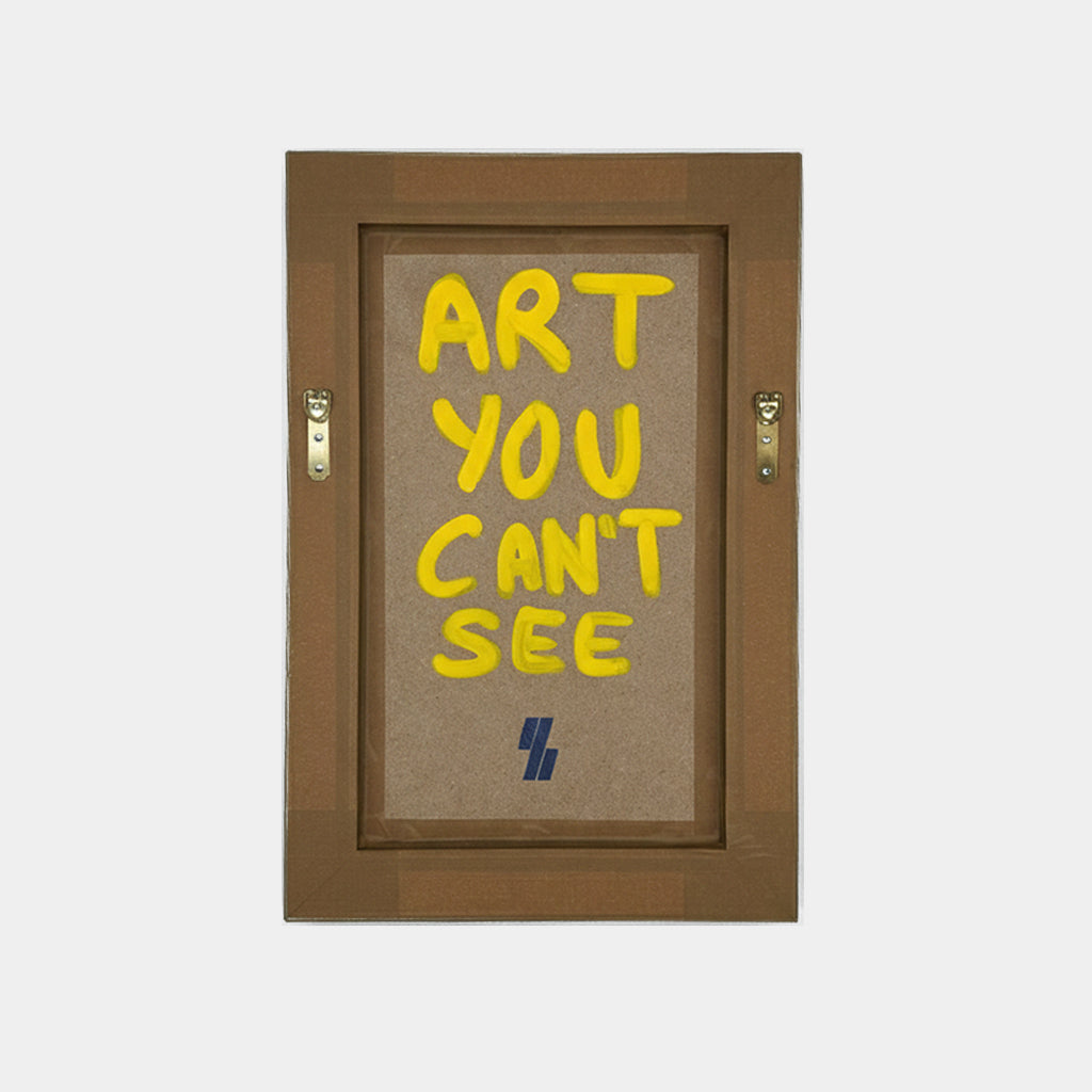 Art Deco Mirror - Glass & Blue Frame