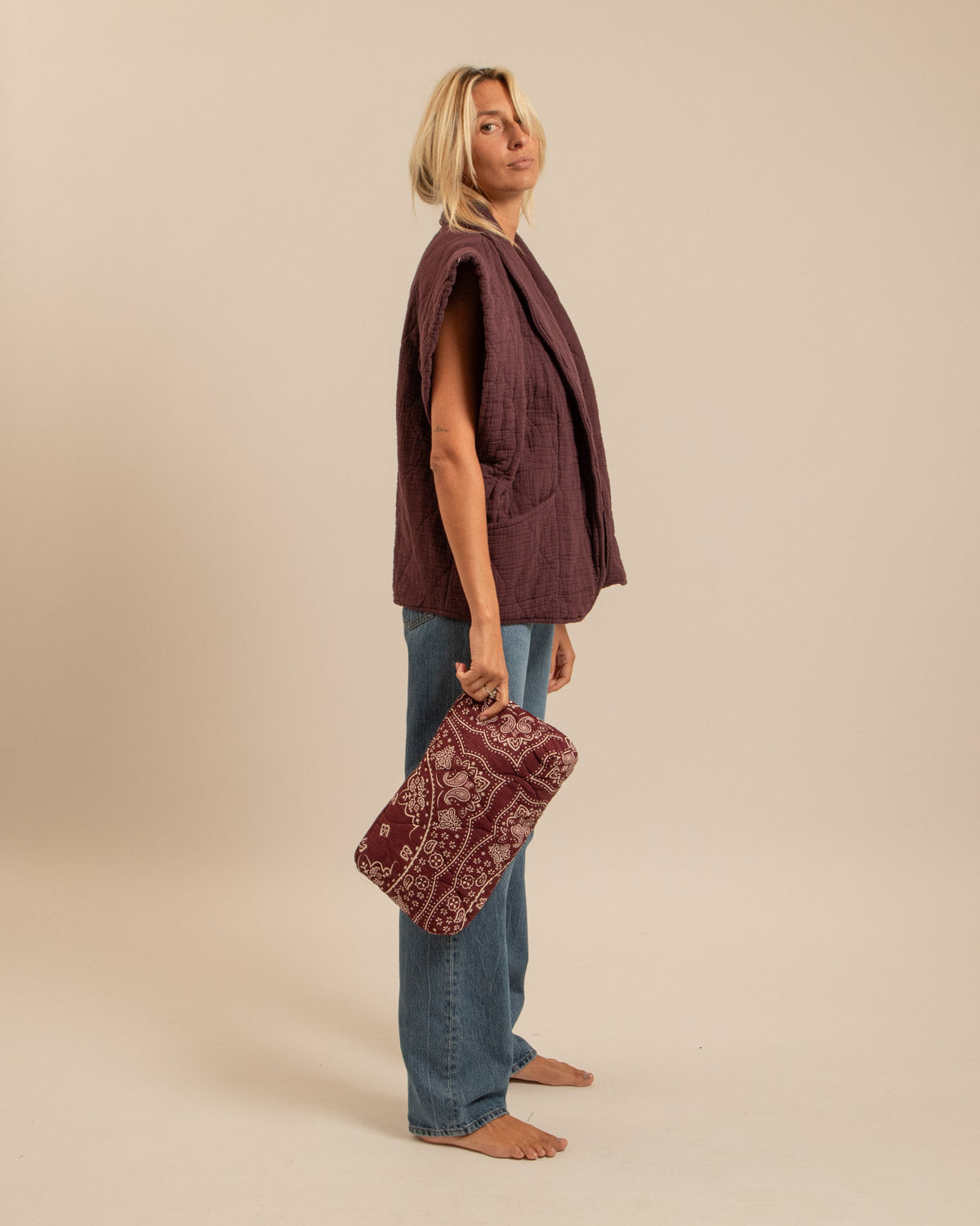 ORLANDO2 POUCH BURGUNDY