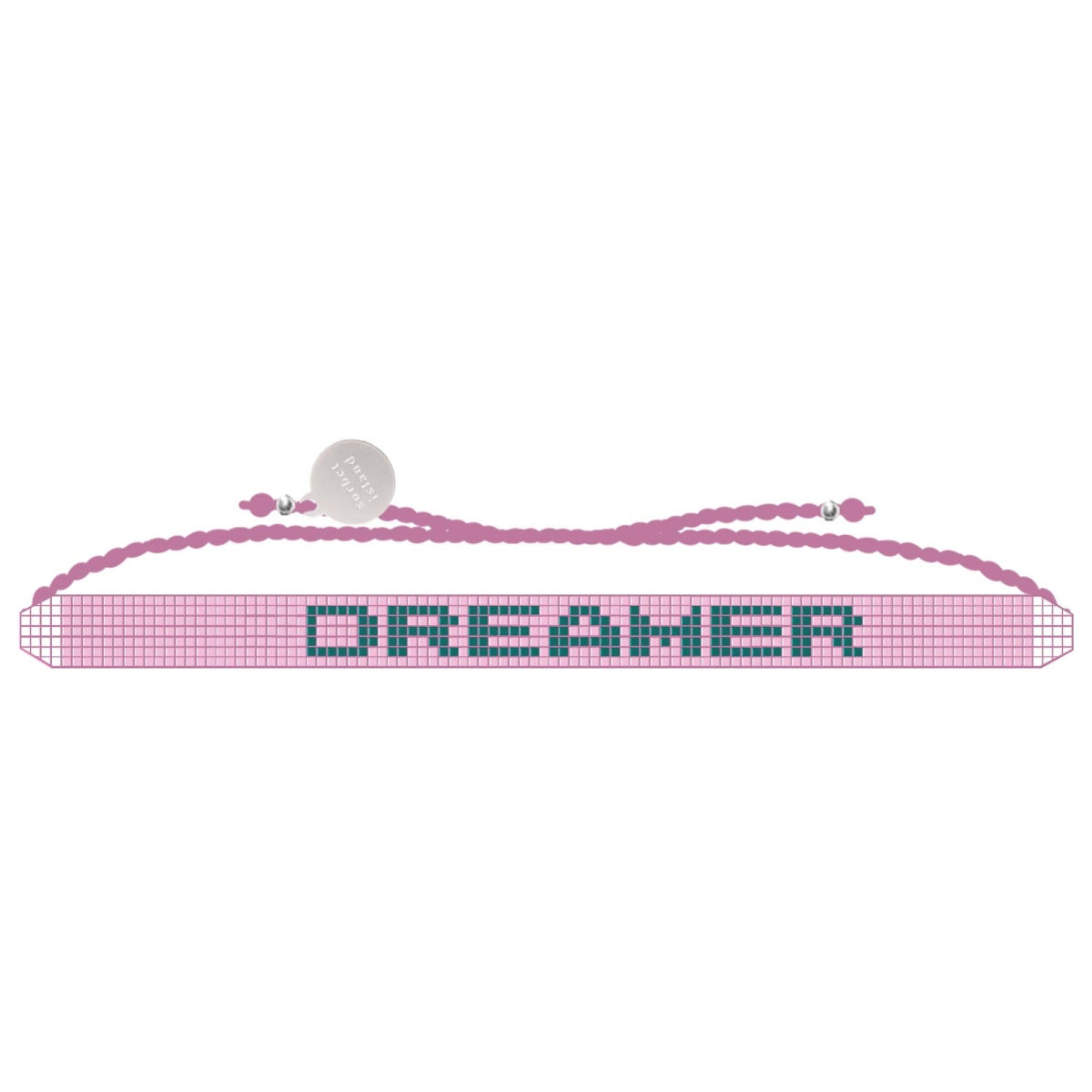 DREAMER - Mini Glass Bead Bracelet Pink