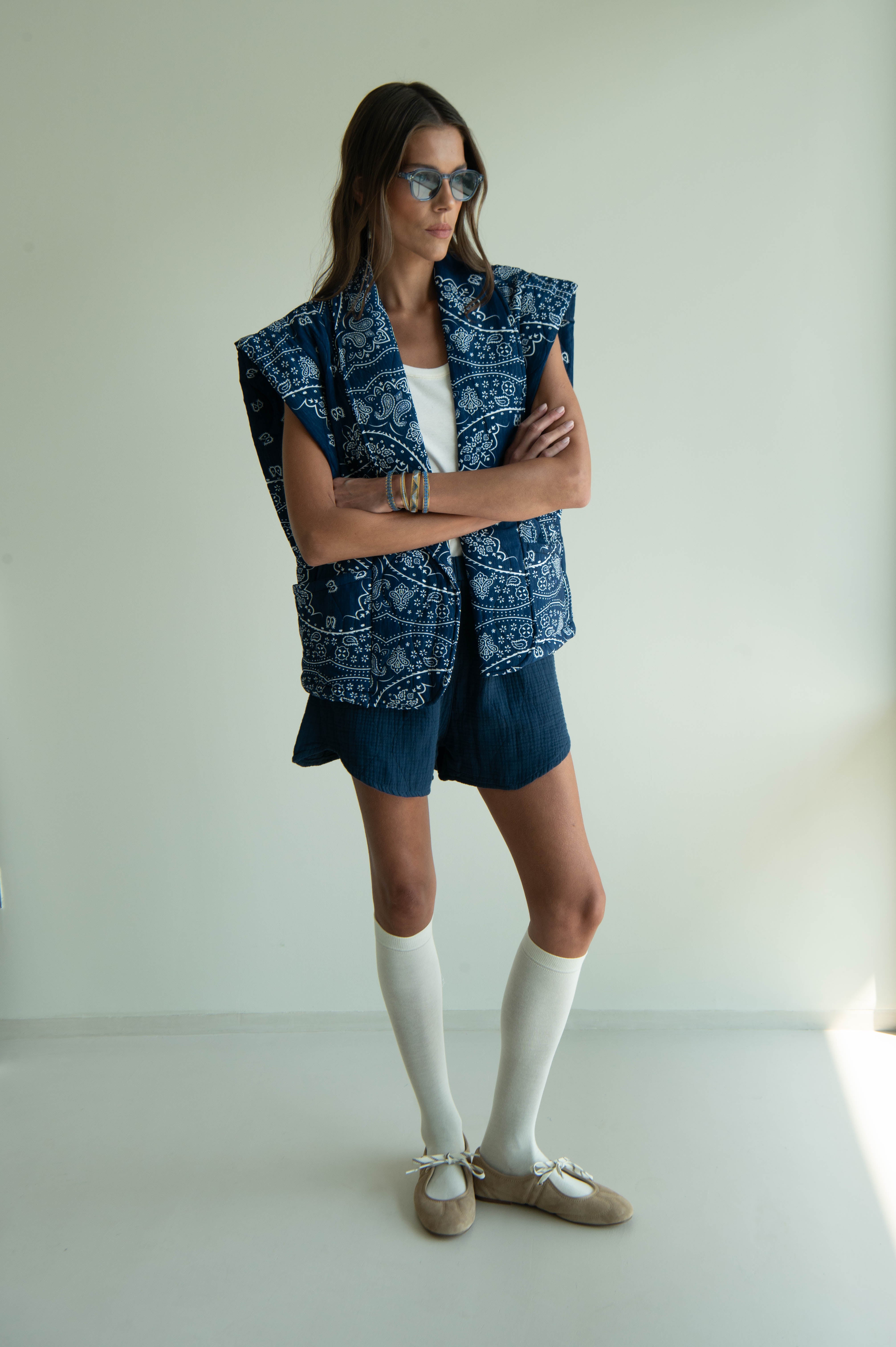 ROSWELL1 SHORTS PLAIN NAVY