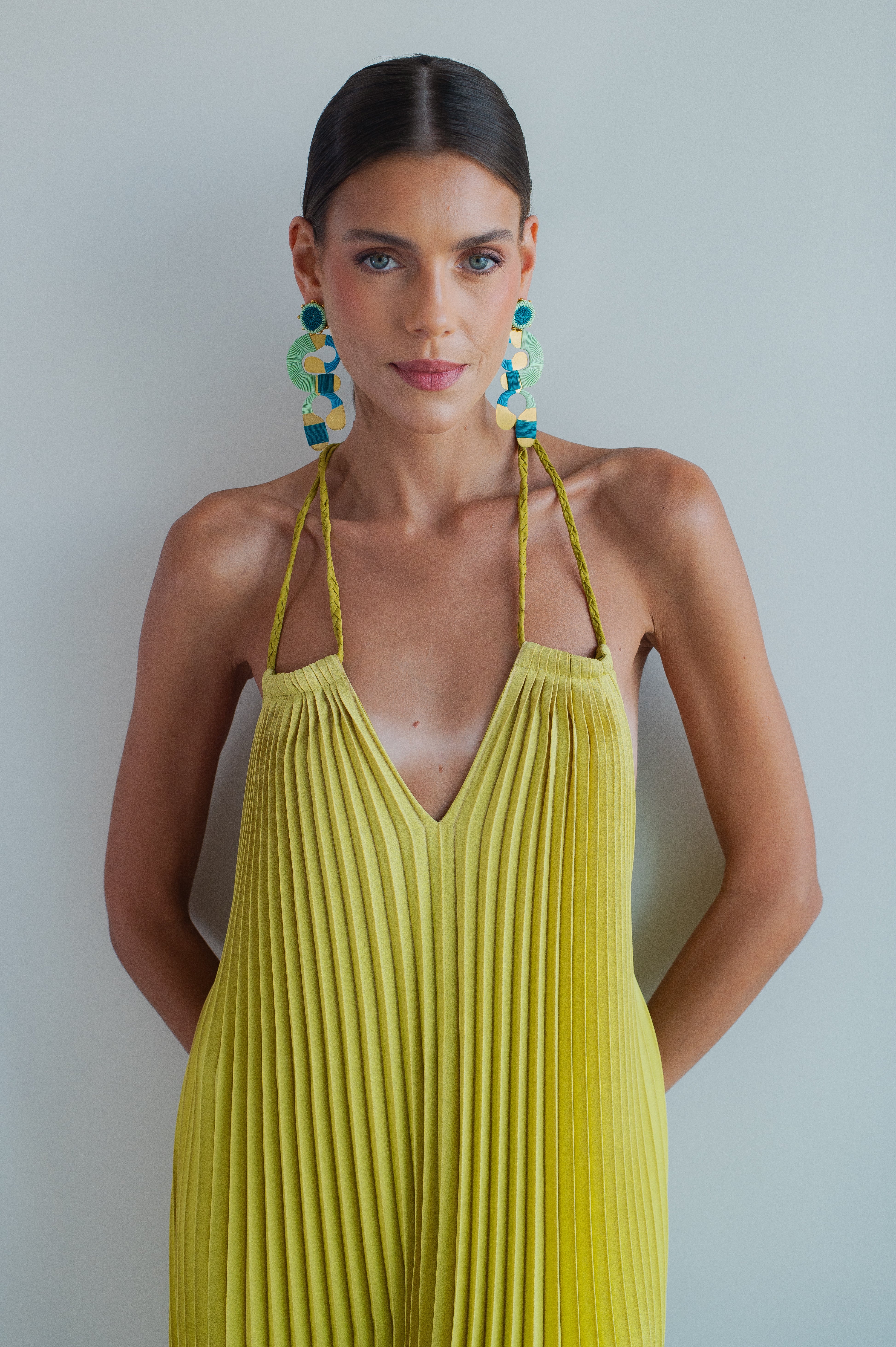 AL ULA DRESS - LIME