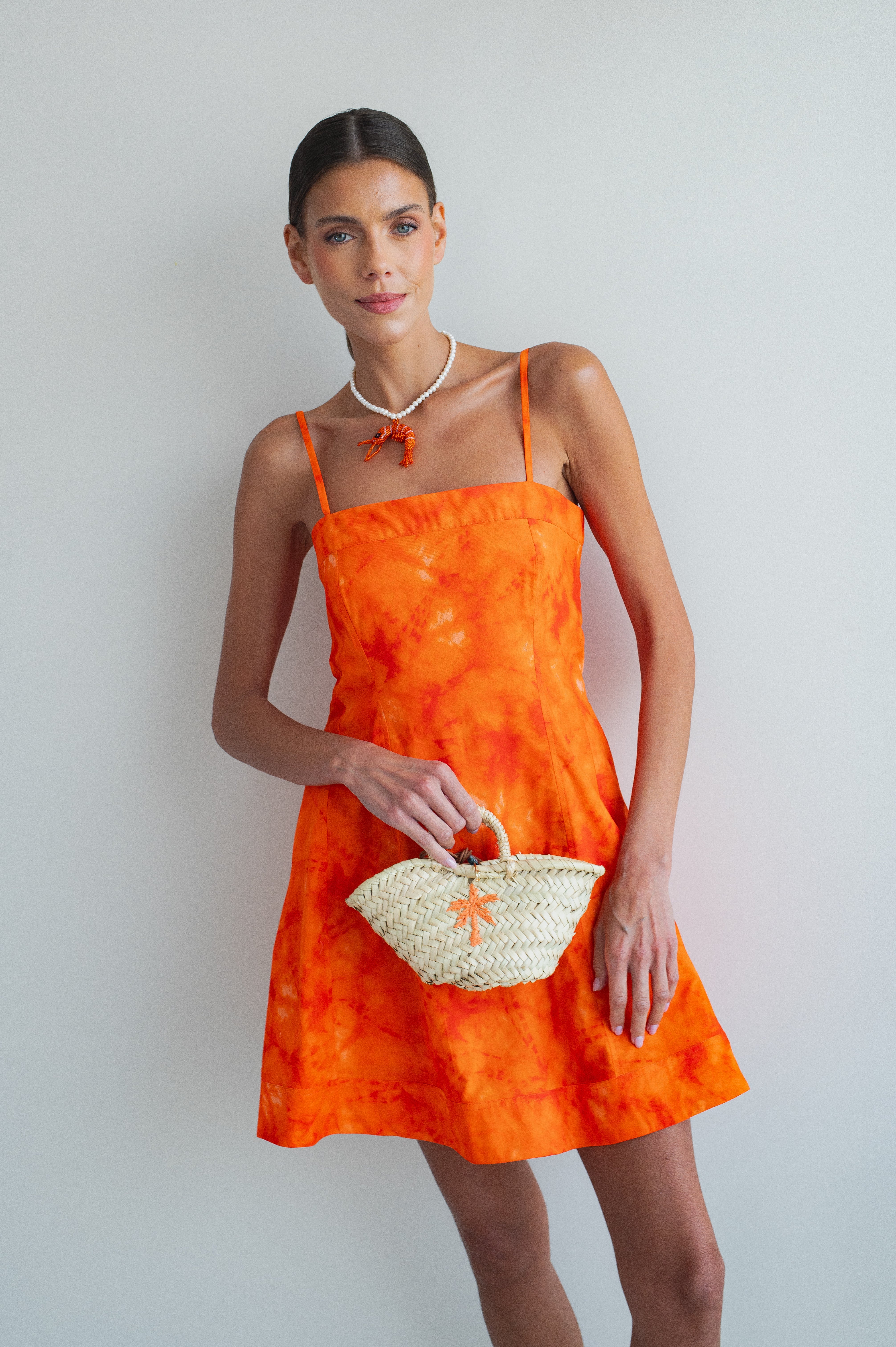AURA SHORT DRESS EMBER