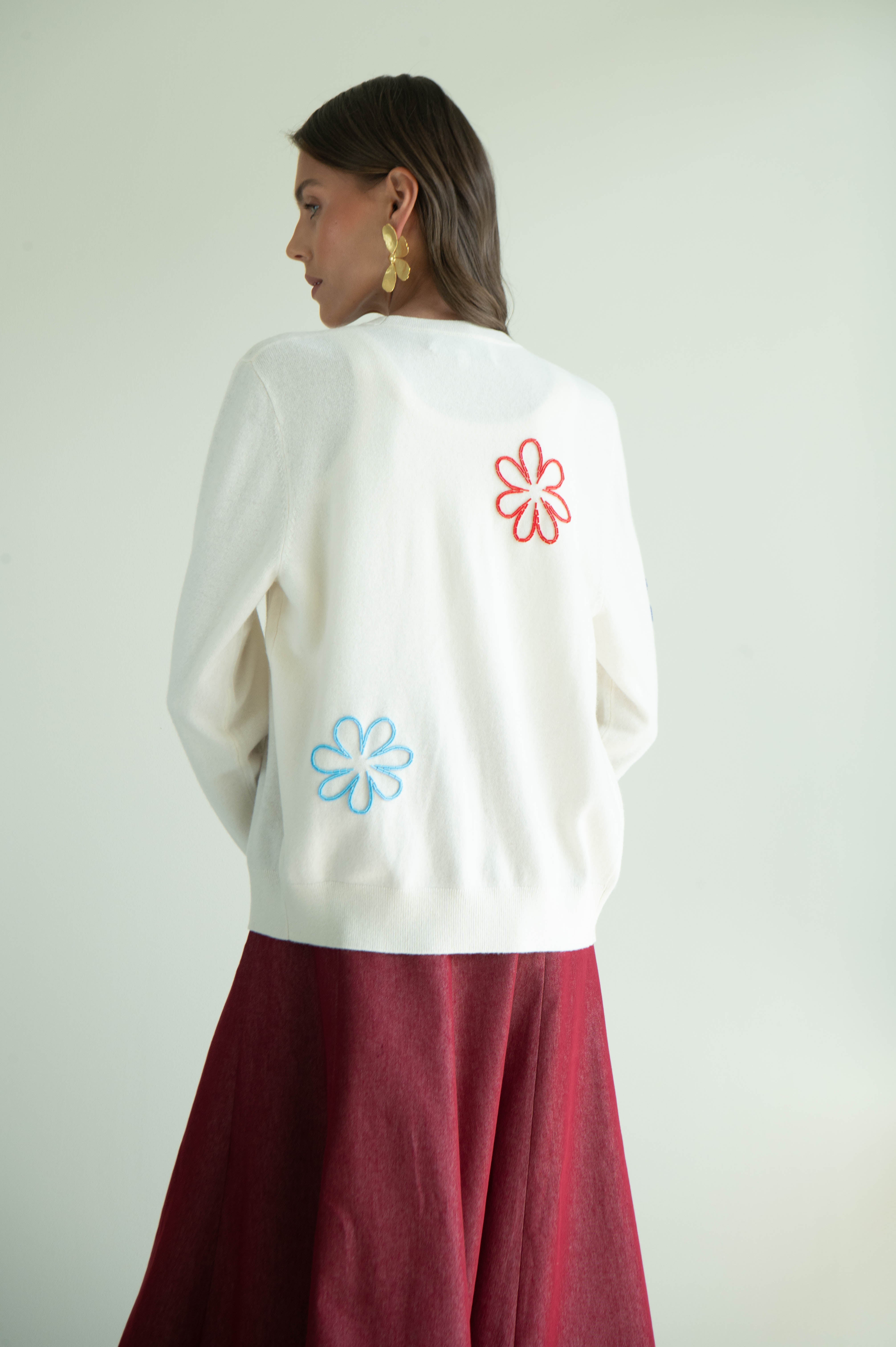 MIA FLOWER CARDIGAN MULTI