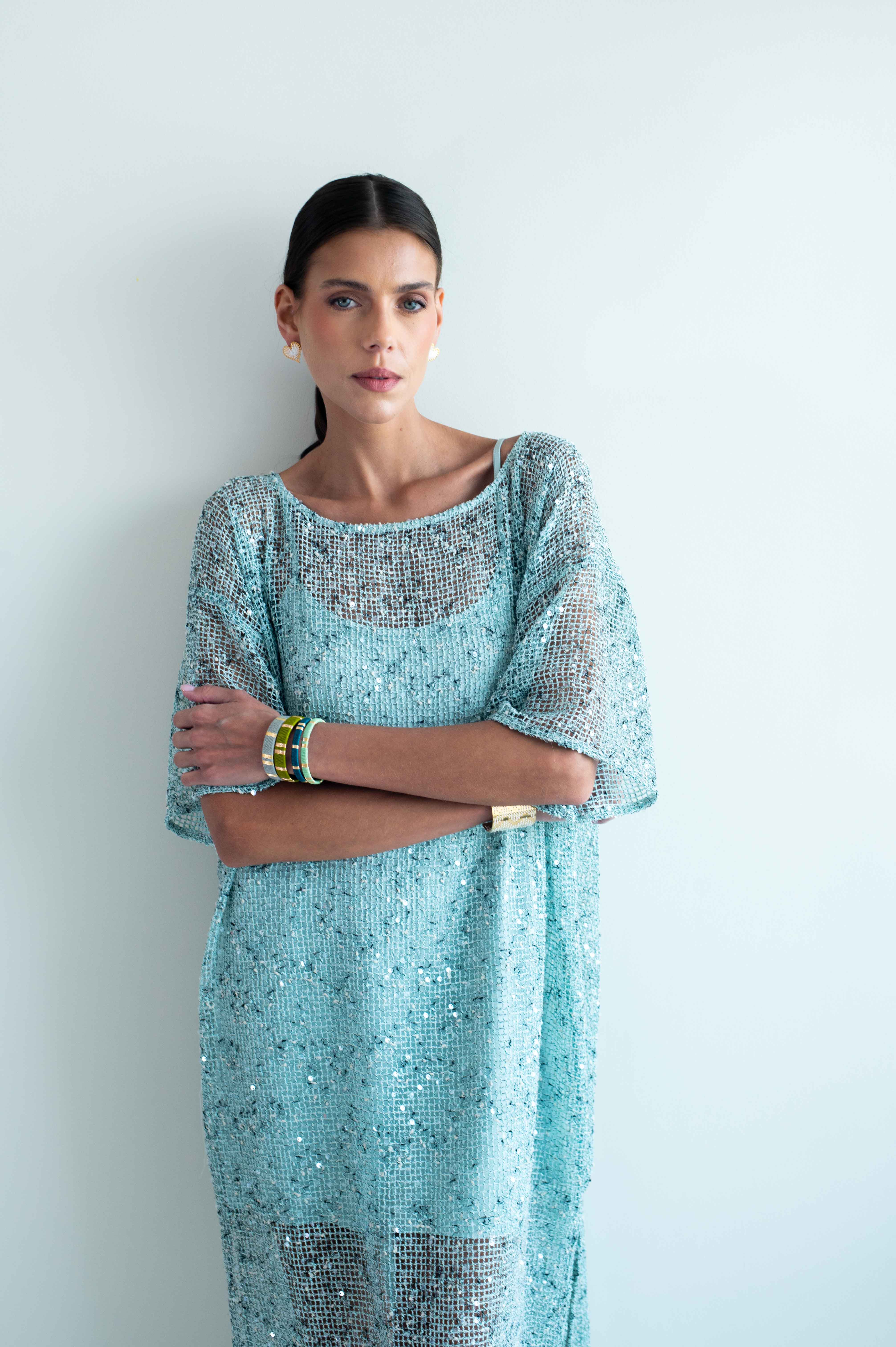 THE THALASSA MESH KAFTAN