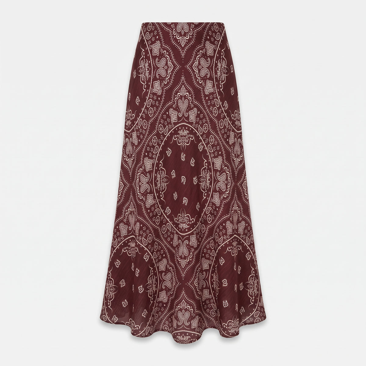 HAMILTON2 SKIRT BANDANA PRINT BURGUNDY