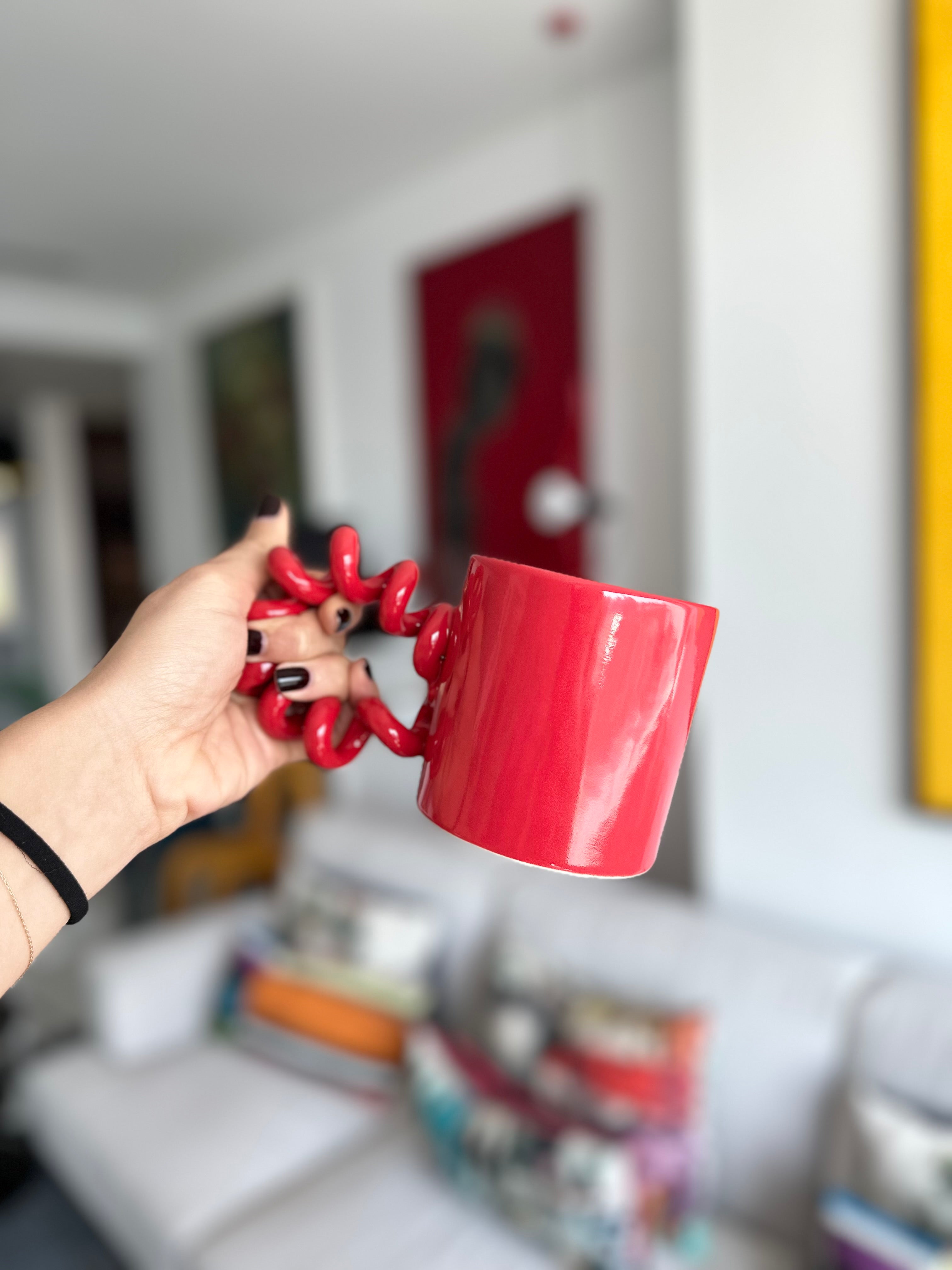Curly Mug - Red