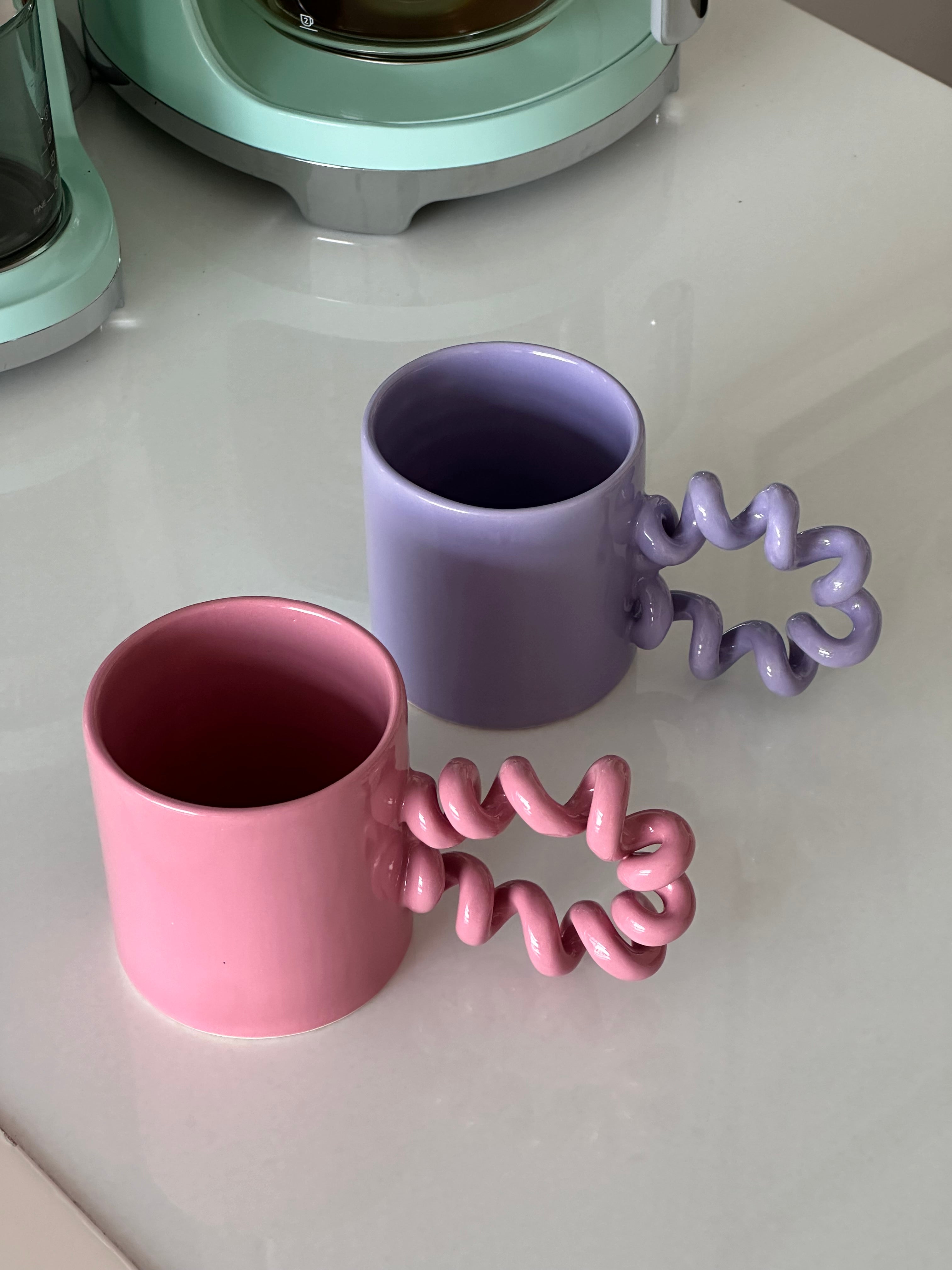 Curly Mug - Pink