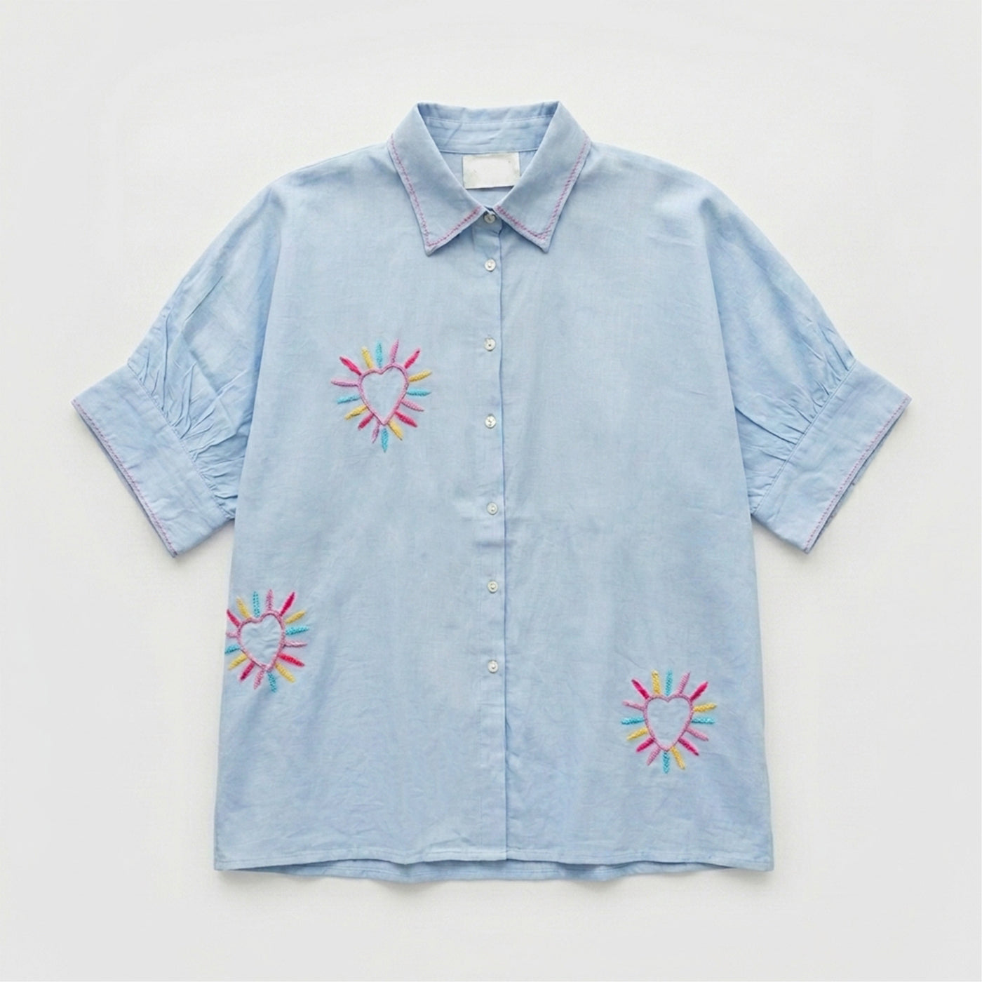 LEA COTTON SHIRT BLUE