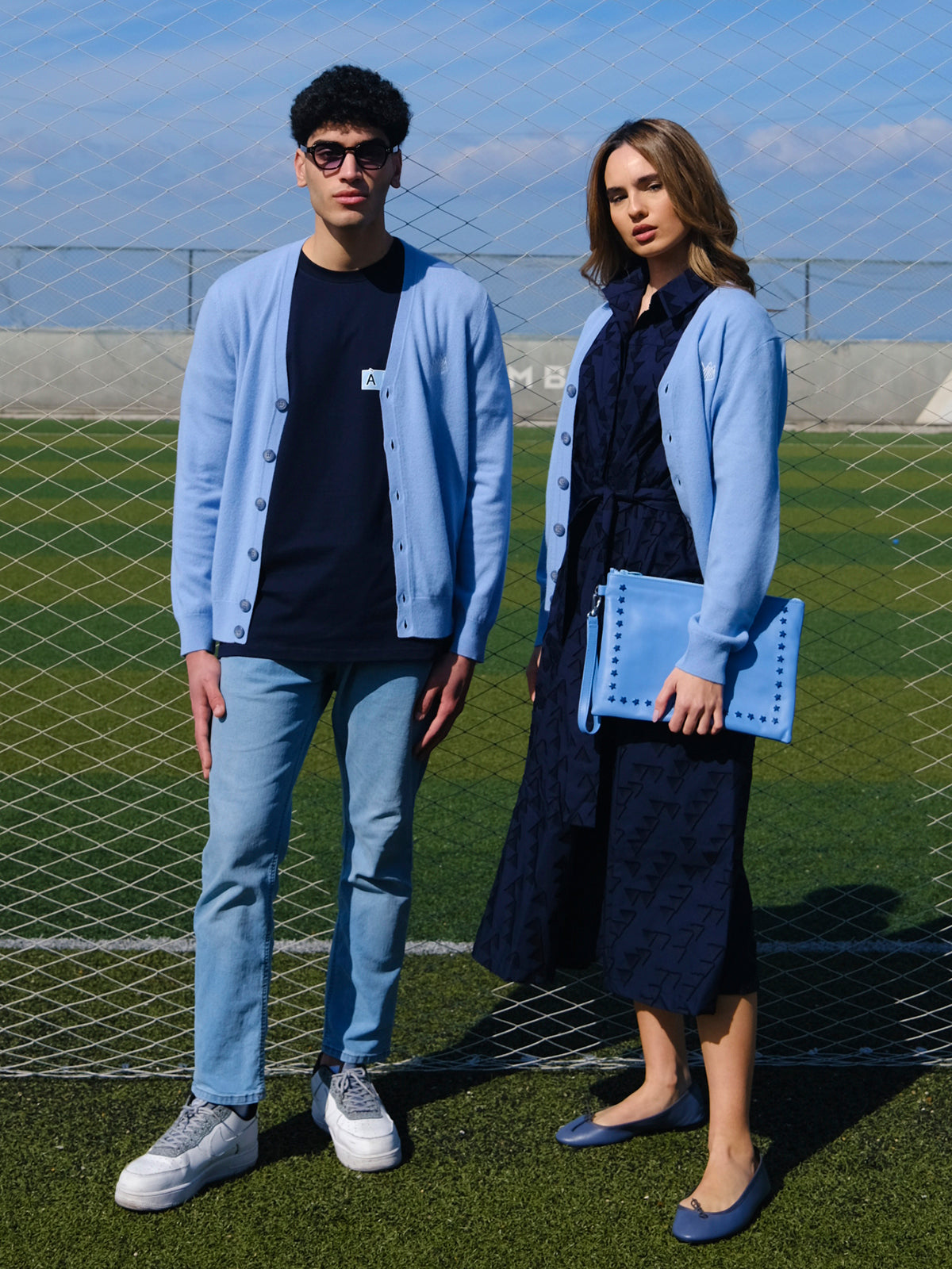 UNISEX MINI CROWN CARDIGAN BLUE