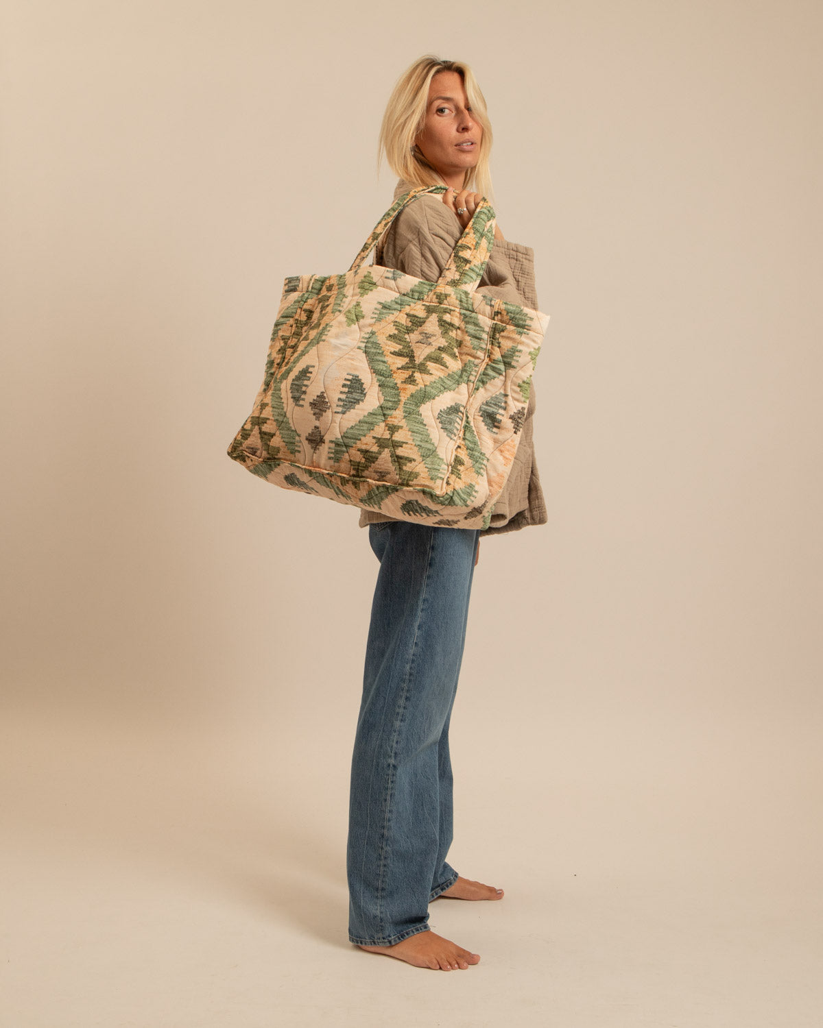 PHILADELPHIE2 CABAS BAG CIPOLA KHAKI