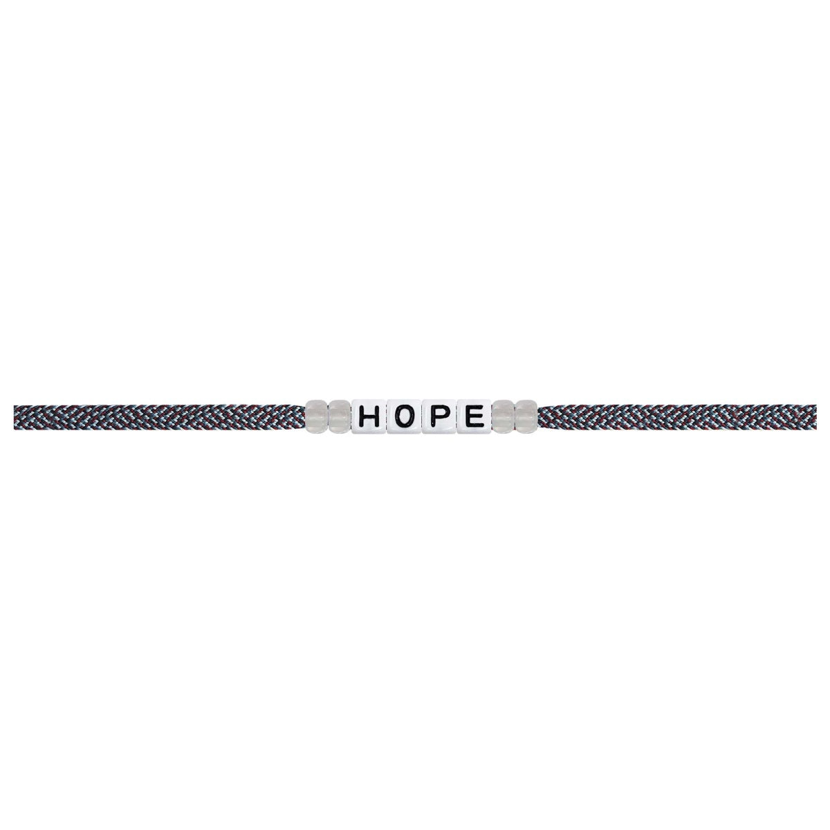 Square Letter & Pony Bead Bracelet "HOPE"