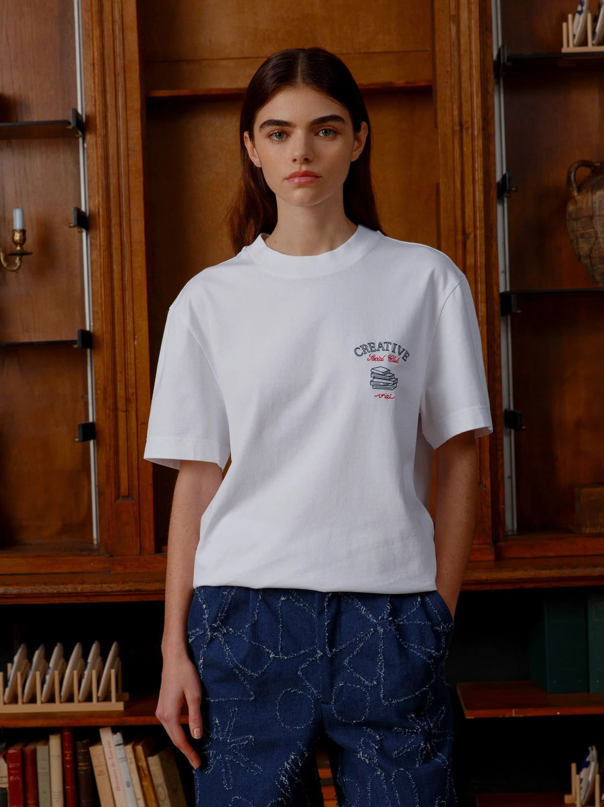 UNISEX T-SHIRT "CREATIVE SOCIAL CLUB" WHITE