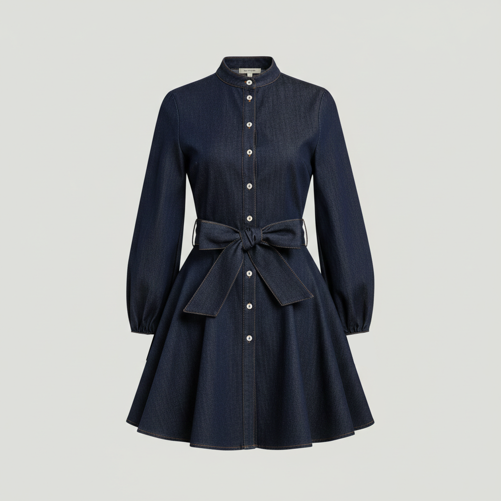 TINA DENIM SHORT DRESS