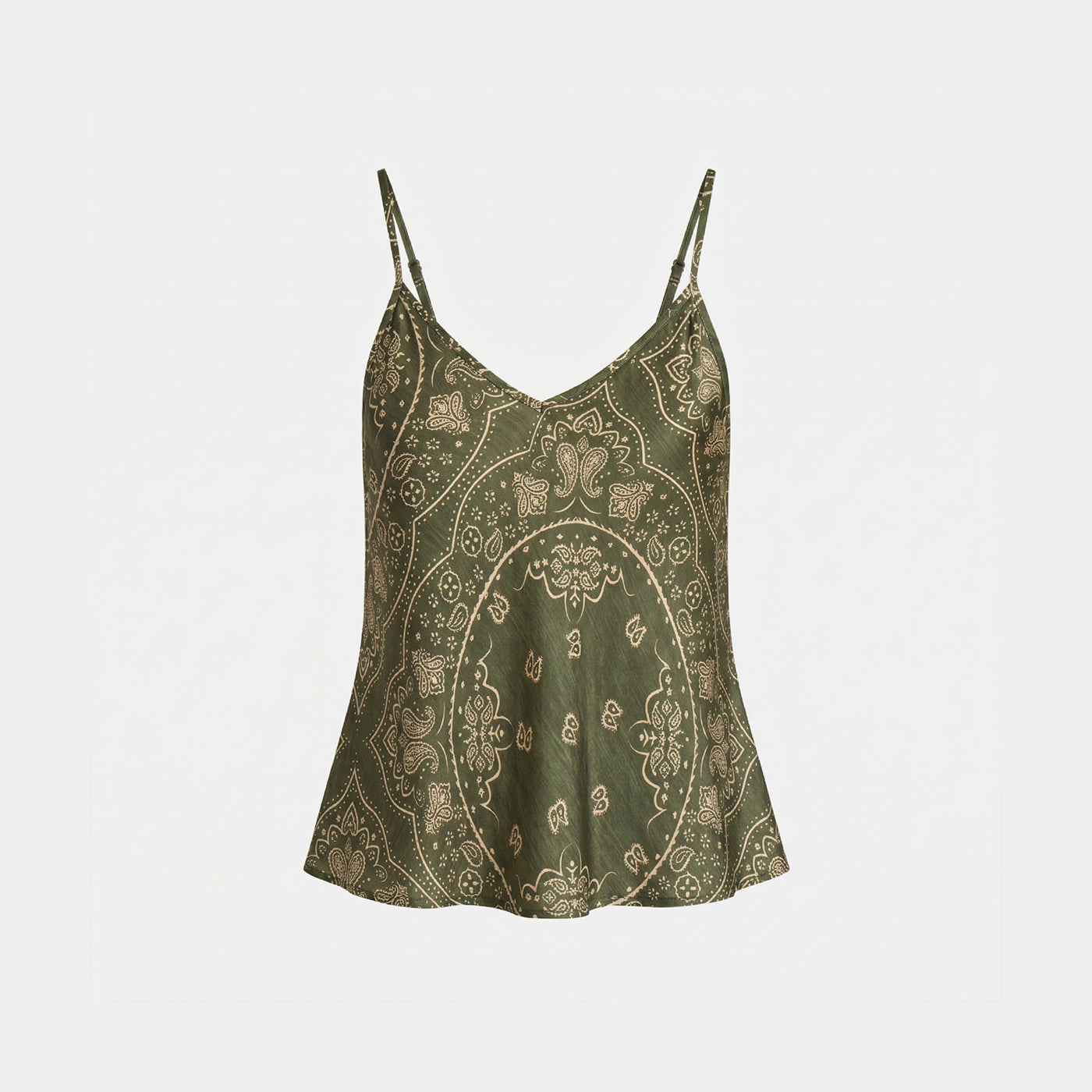 LEWISTON2 TOP BANDANA PRINT KHAKI