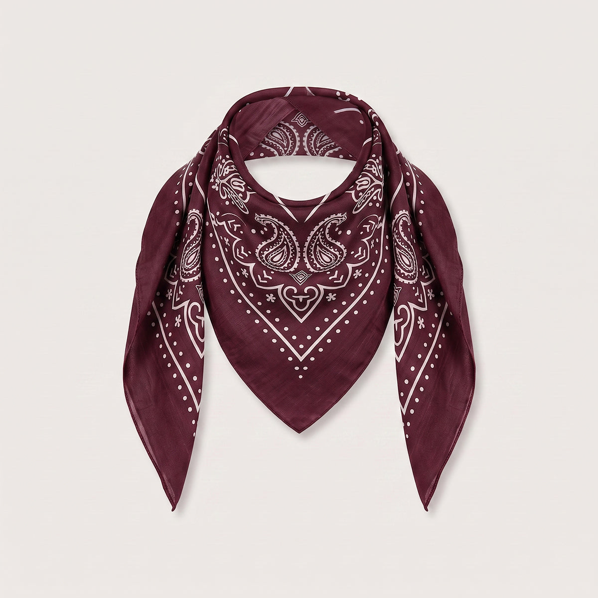TORONTO2 BANDANA SCARF BURGUNDY
