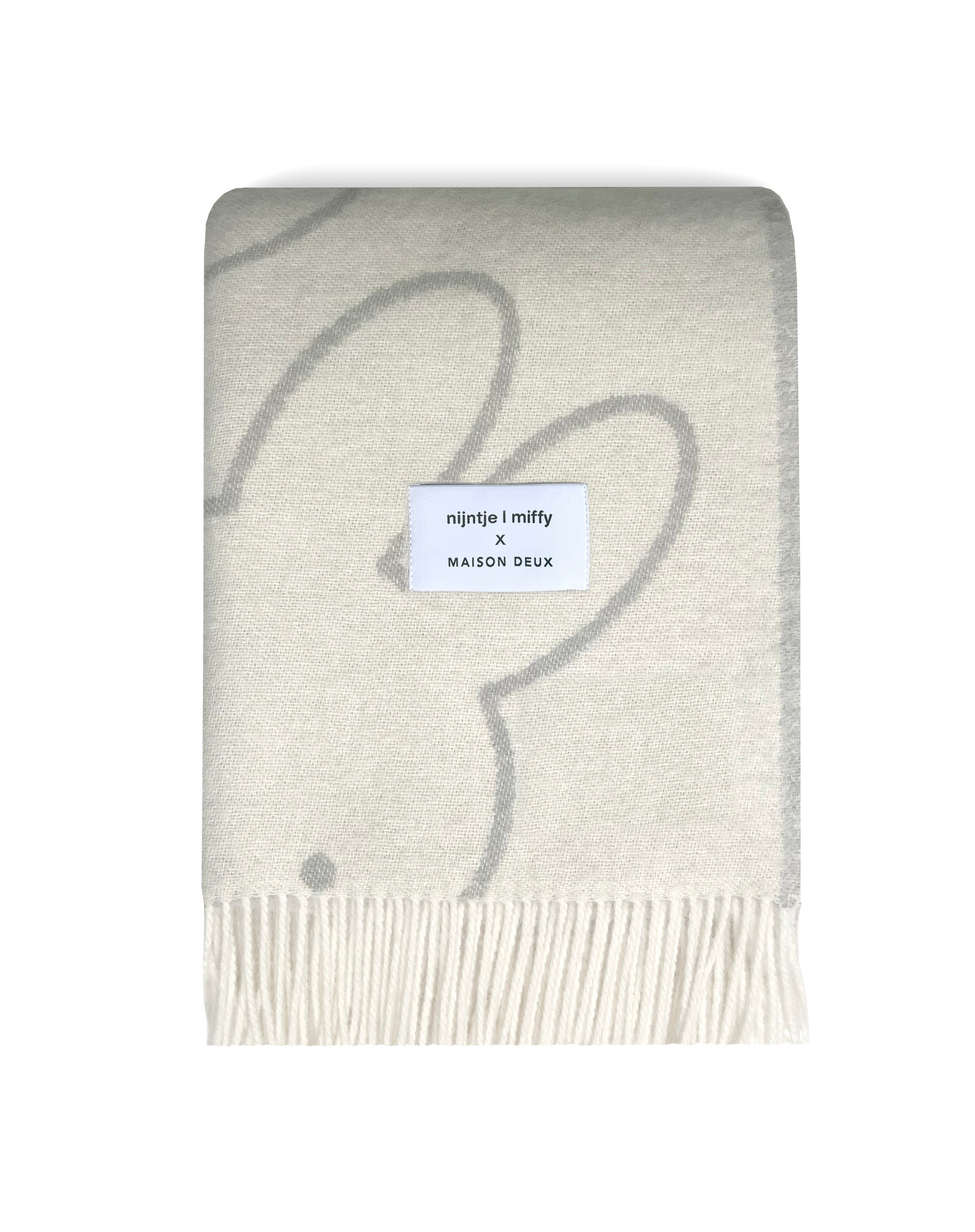 MAISON DEUX MIFFY BLANKET CLOUD WHITE