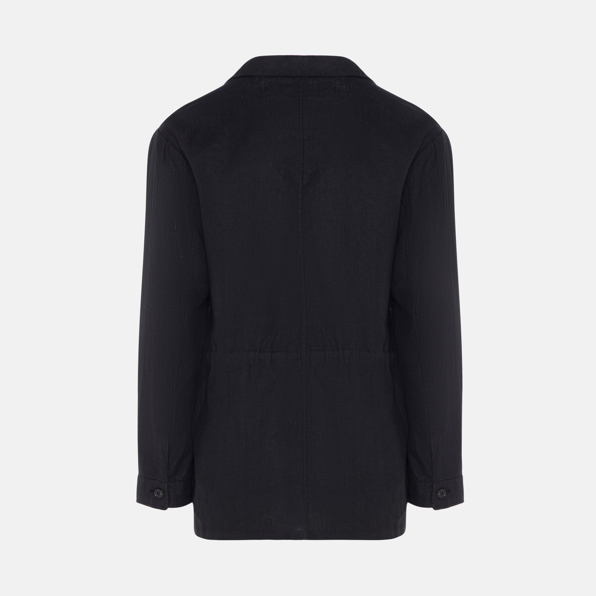 LINEN JACKET BLACK