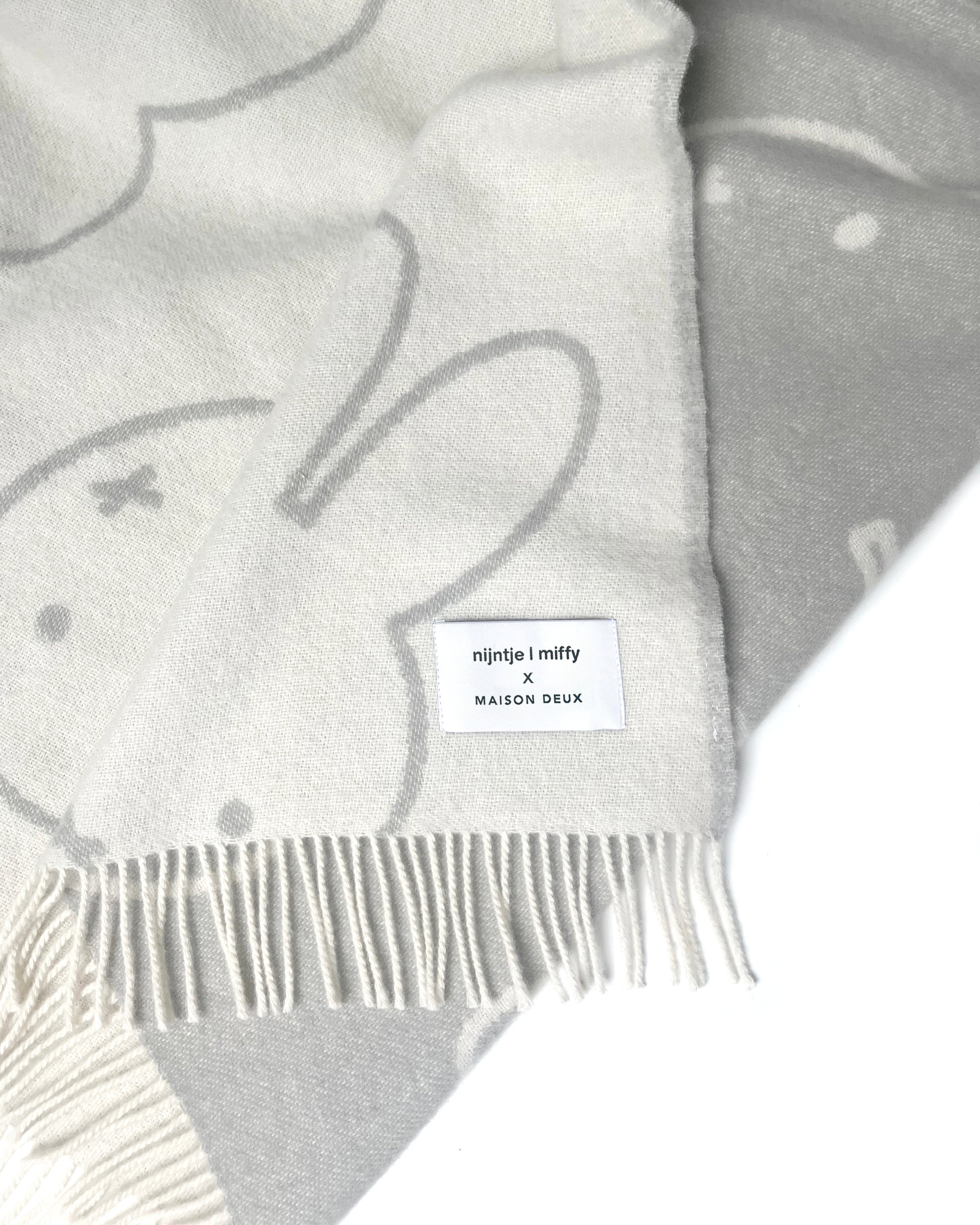 MAISON DEUX MIFFY BLANKET CLOUD WHITE