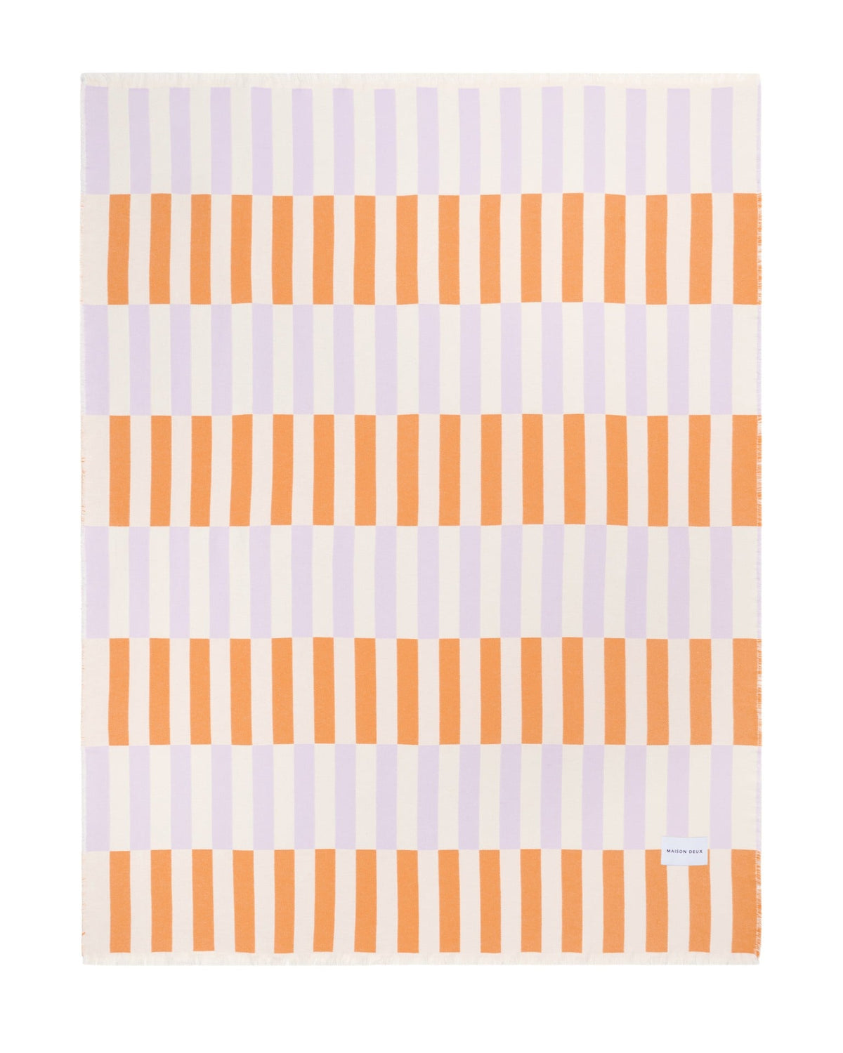MAISON DEUX TILES BLANKET PINK CARROT