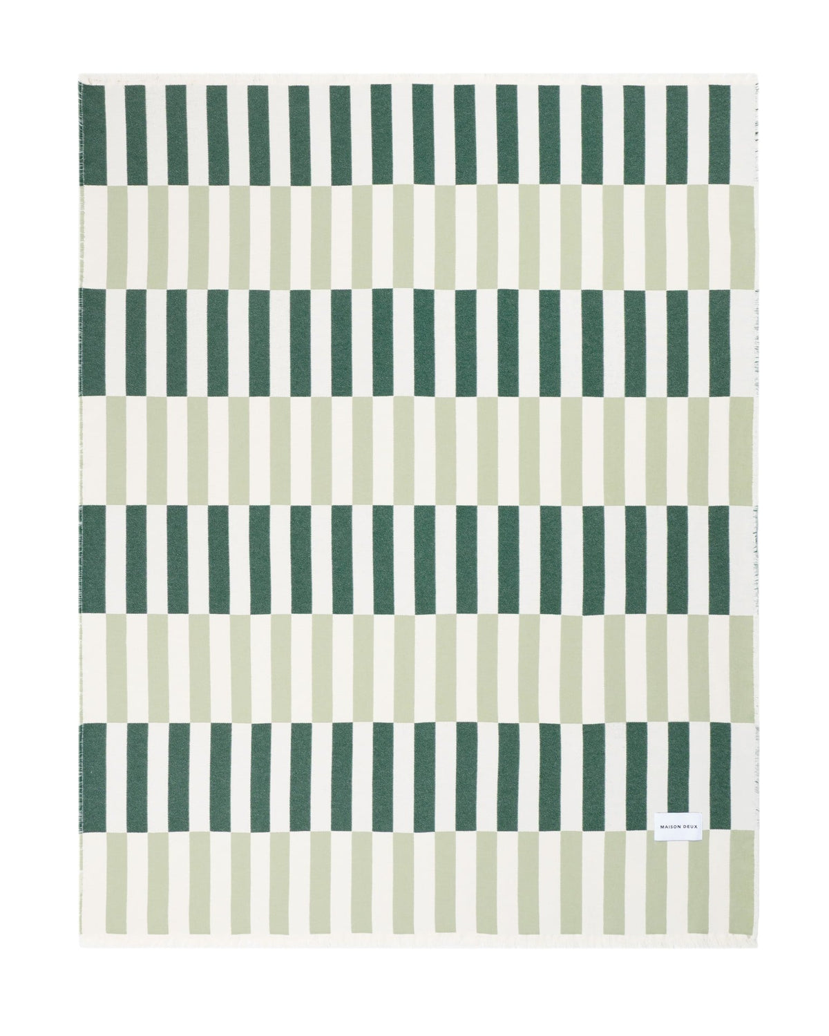 MAISON DEUX TILES BLANKET SAGE FOREST