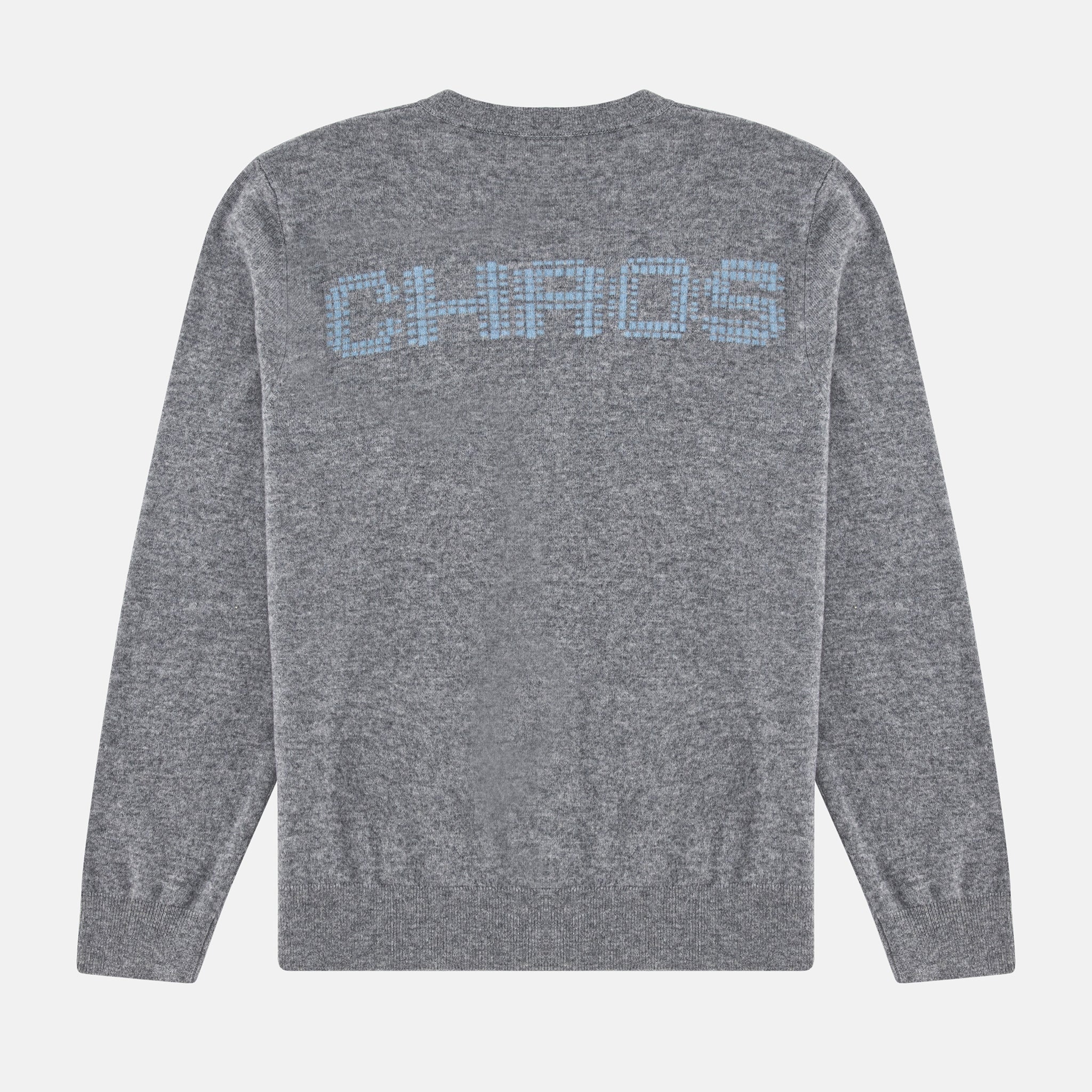 UNISEX CHAOS JAQUARD CARDIGAN, GREY