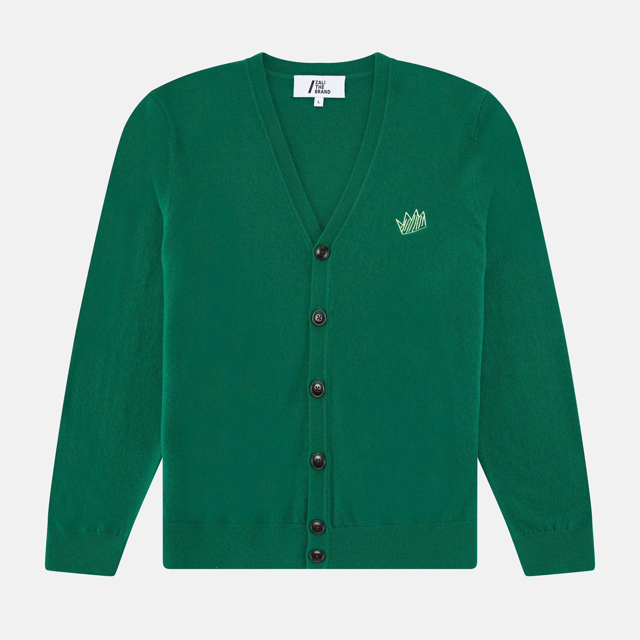 UNISEX MINI CROWN CARDIGAN, GREEN