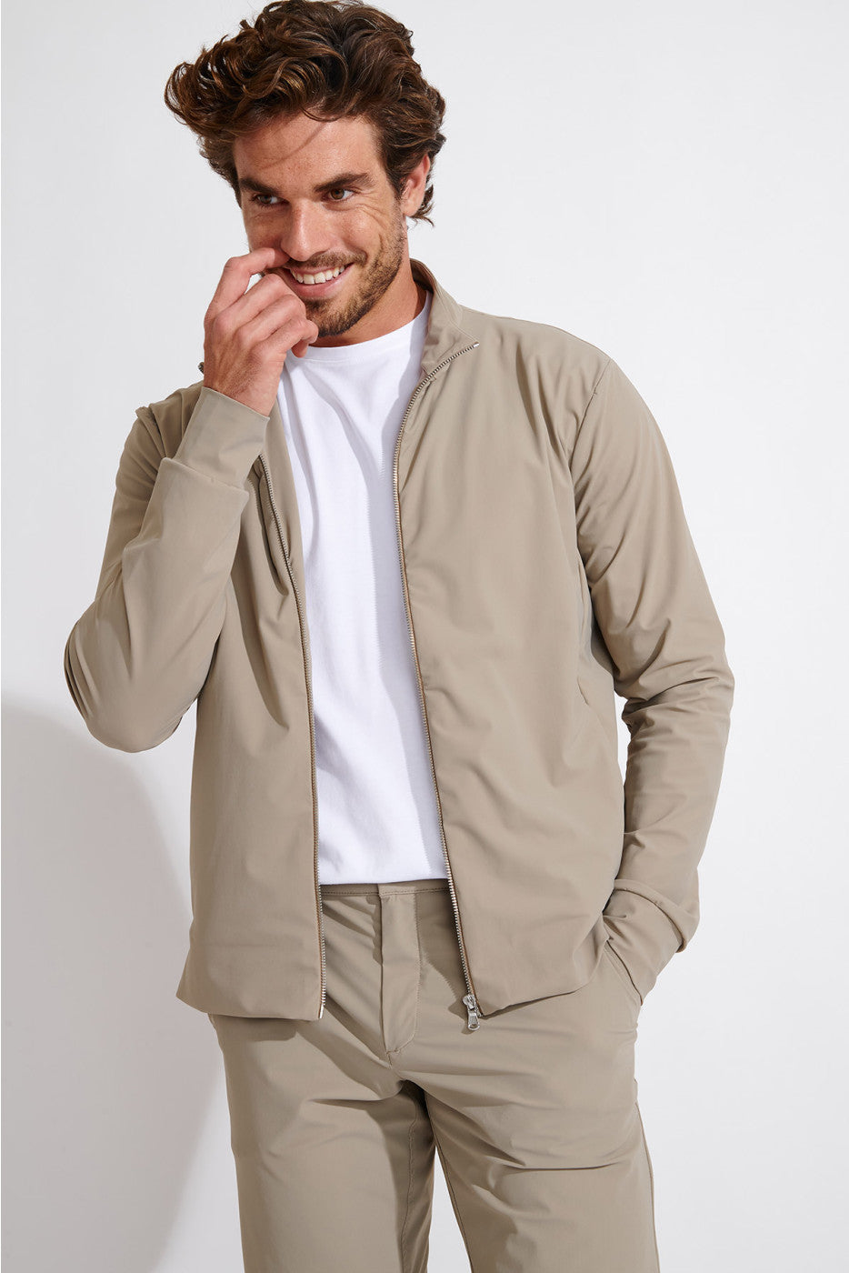 LUC LESCADA VEST BEIGE