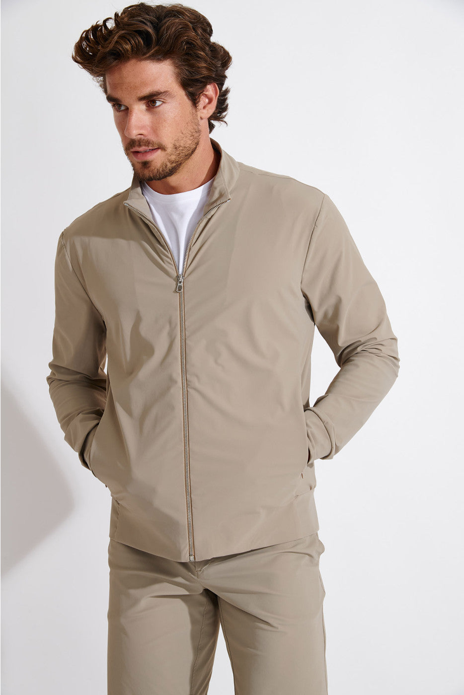 LUC LESCADA VEST BEIGE