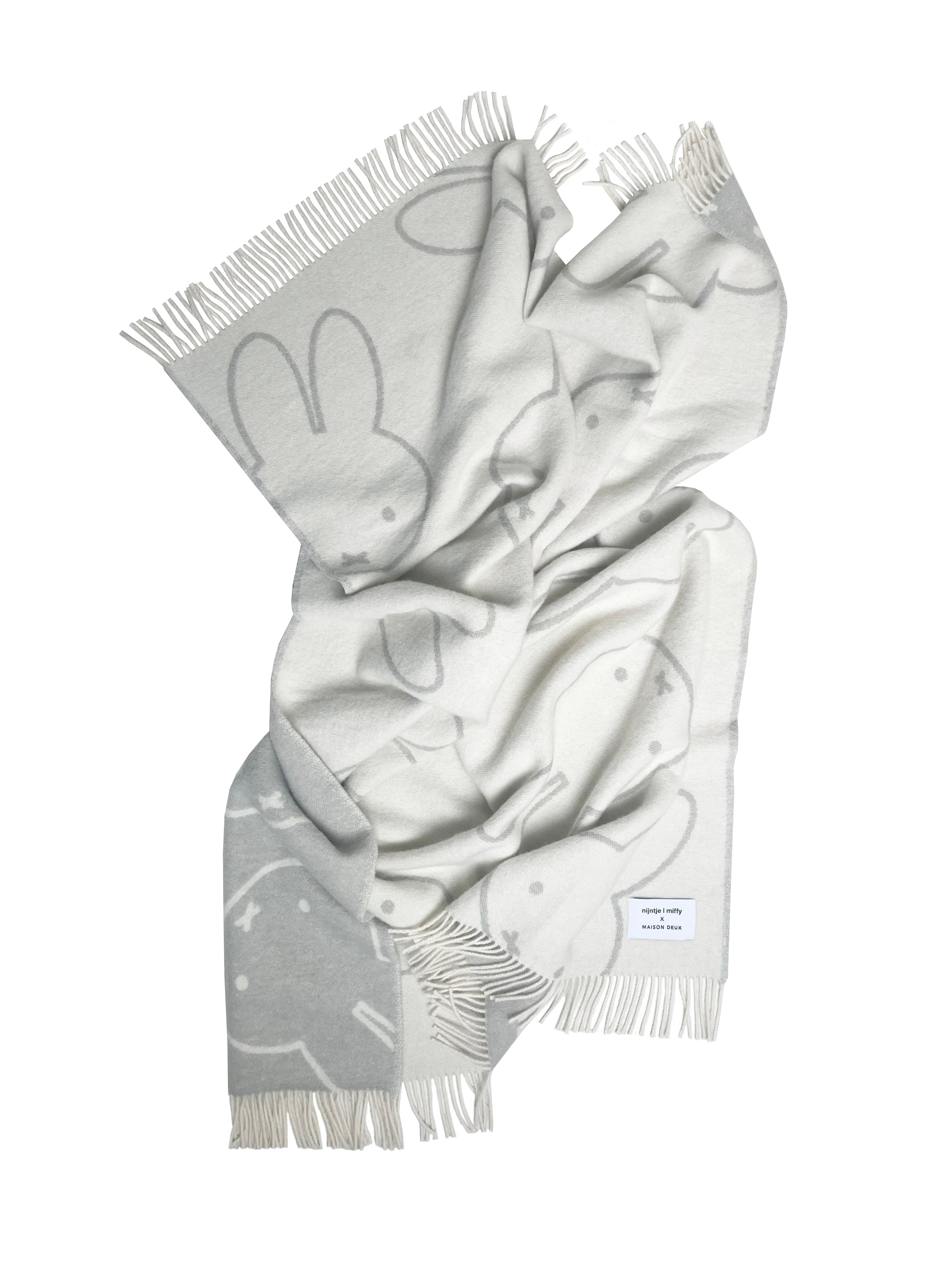 MAISON DEUX MIFFY BLANKET CLOUD WHITE