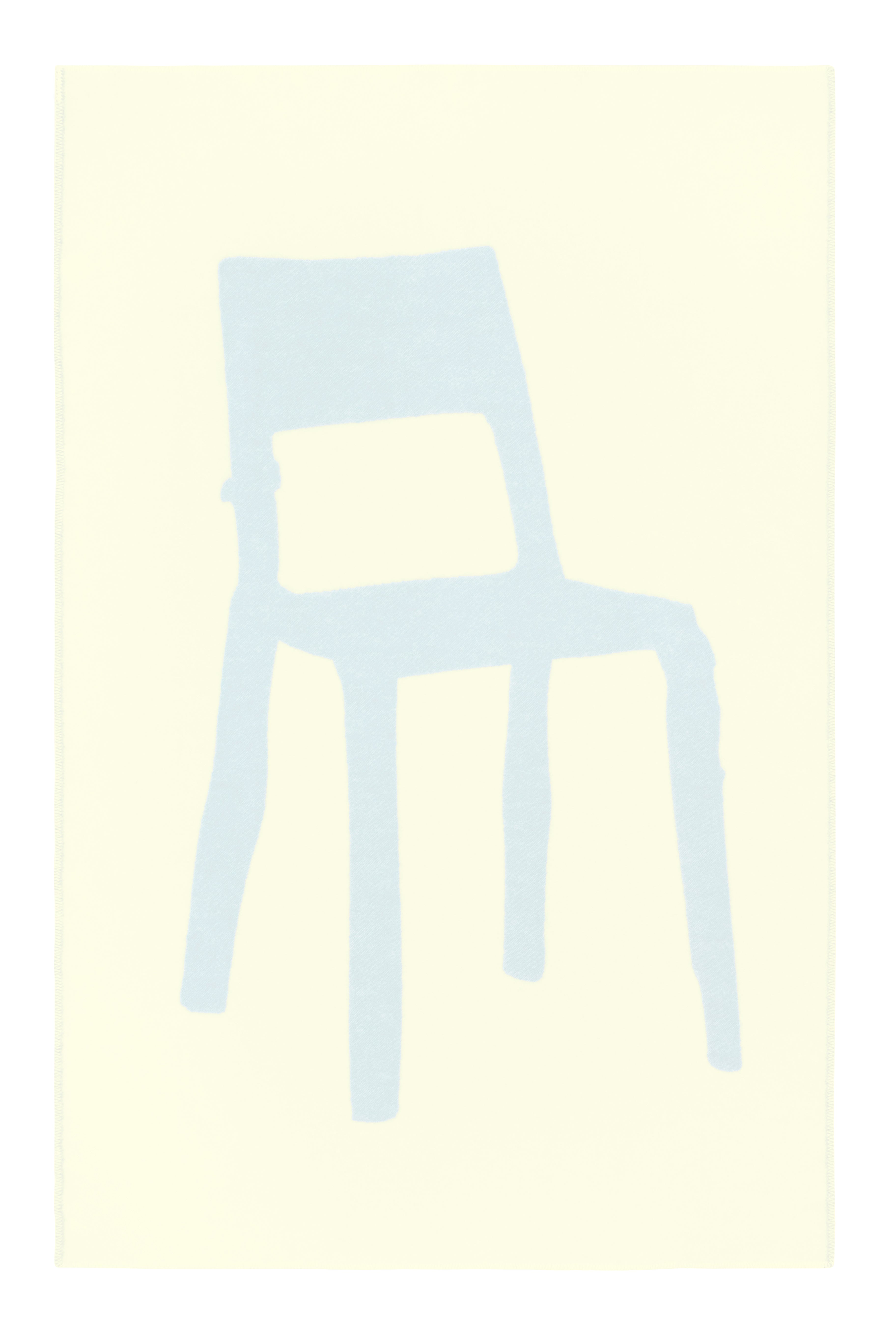 MAISON DEUX SPLITTED CHAIR BLANKET BLUE BUTTER YELLOW