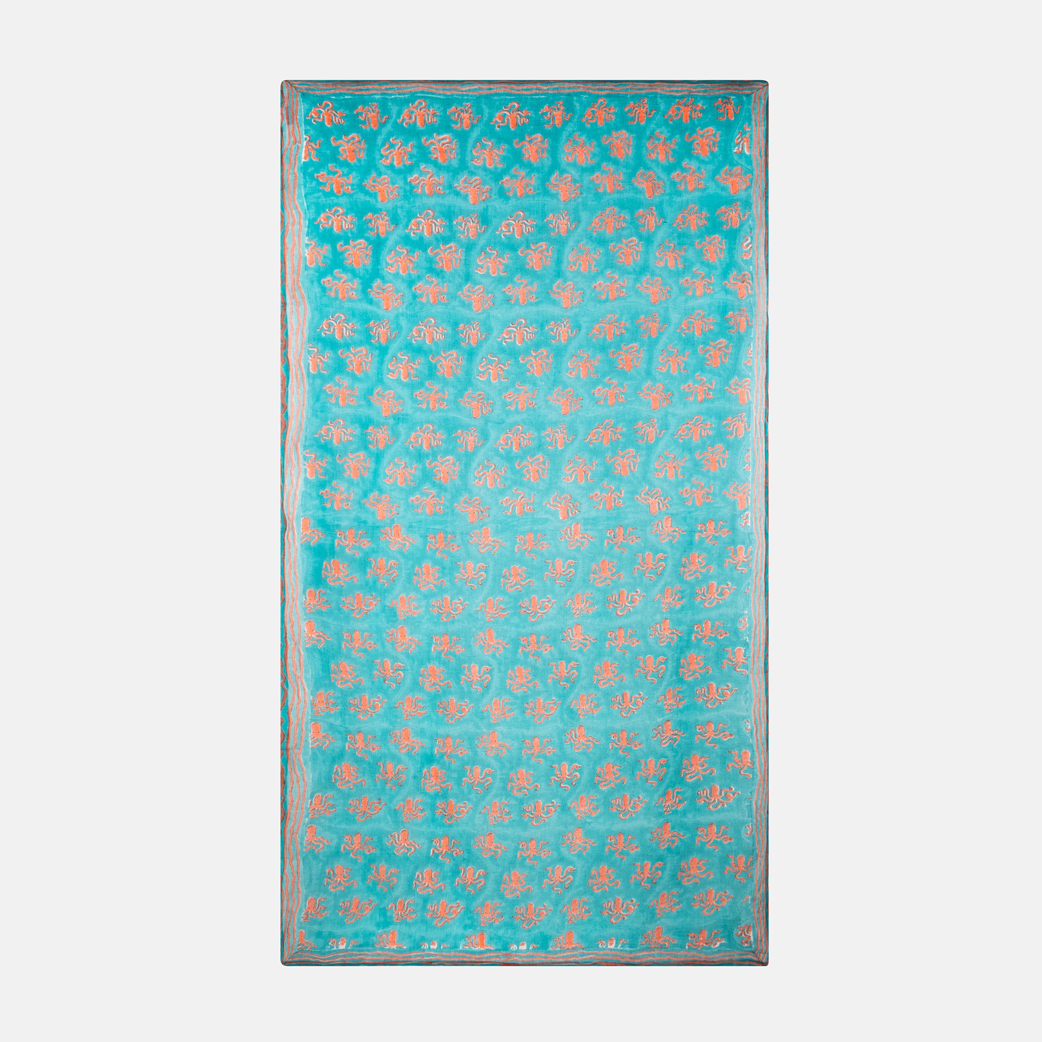 BLUE OCTOPUS COTTON PAREO