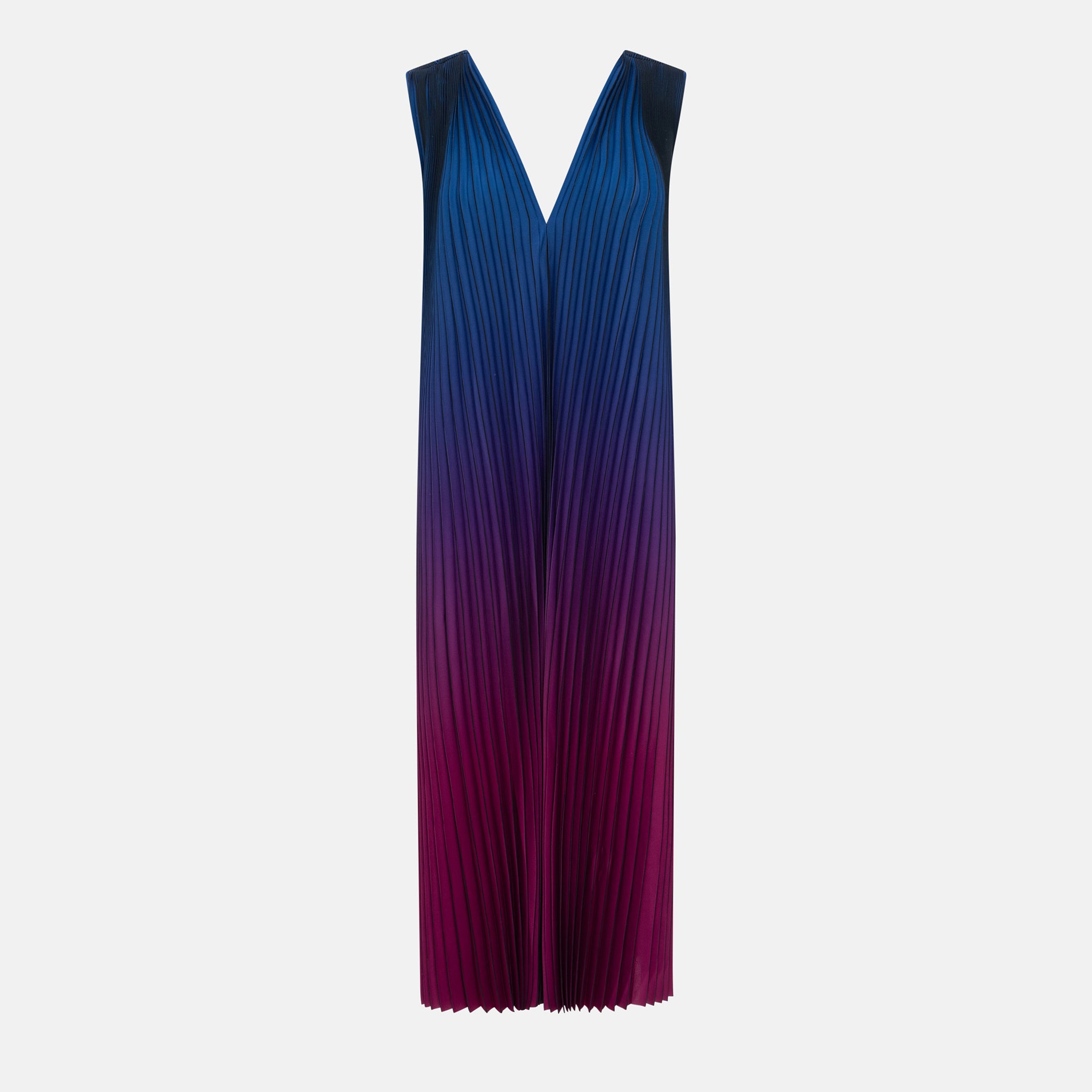 ANNALISA PLEATED LONG DRESS PINK/PURPLE