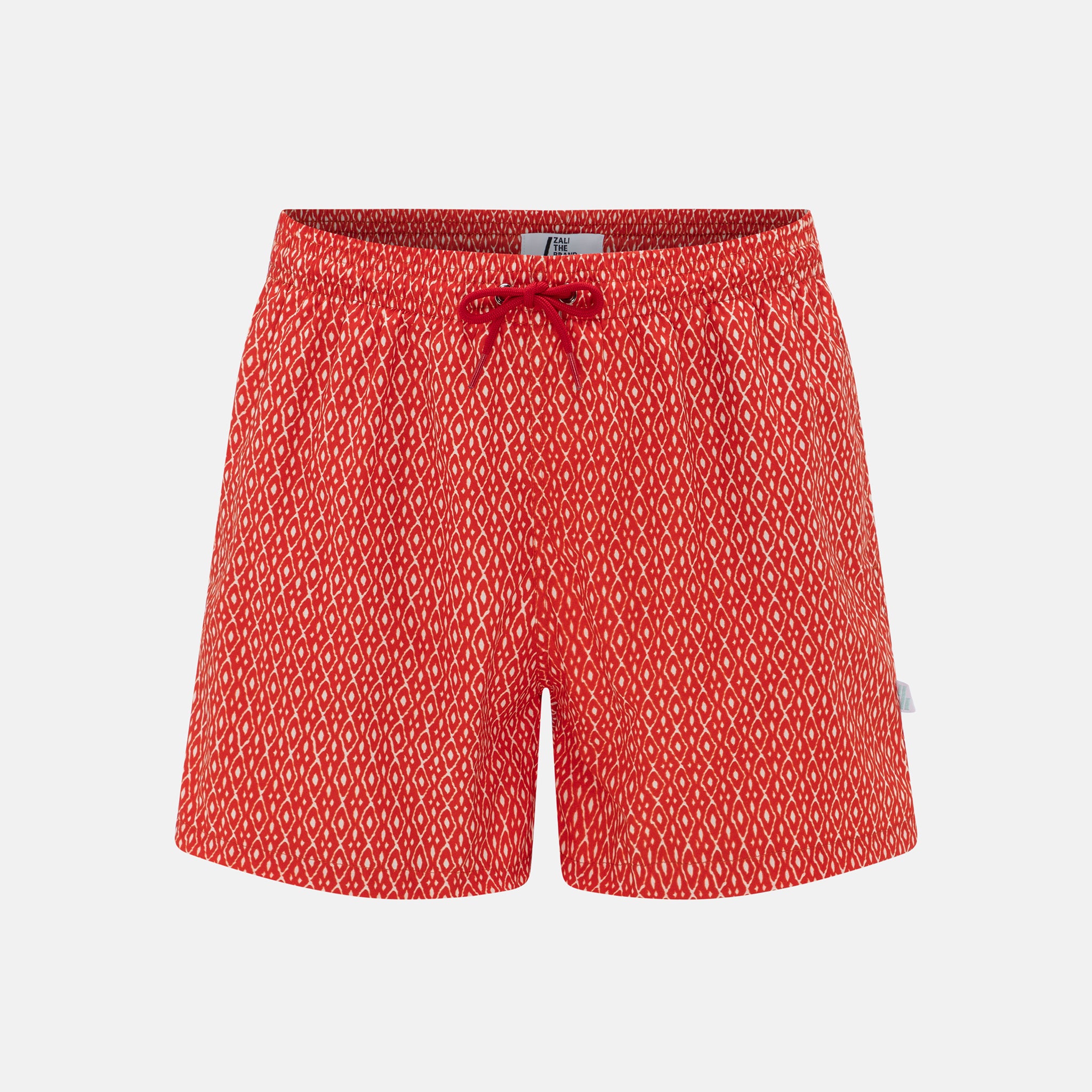 RAYAN IKAT SWIM SHORTS RED