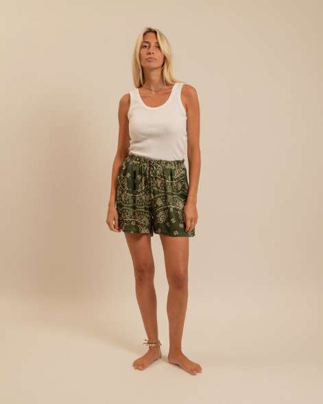 ROSWELL2 SHORTS BANDANA PRINT KHAKI