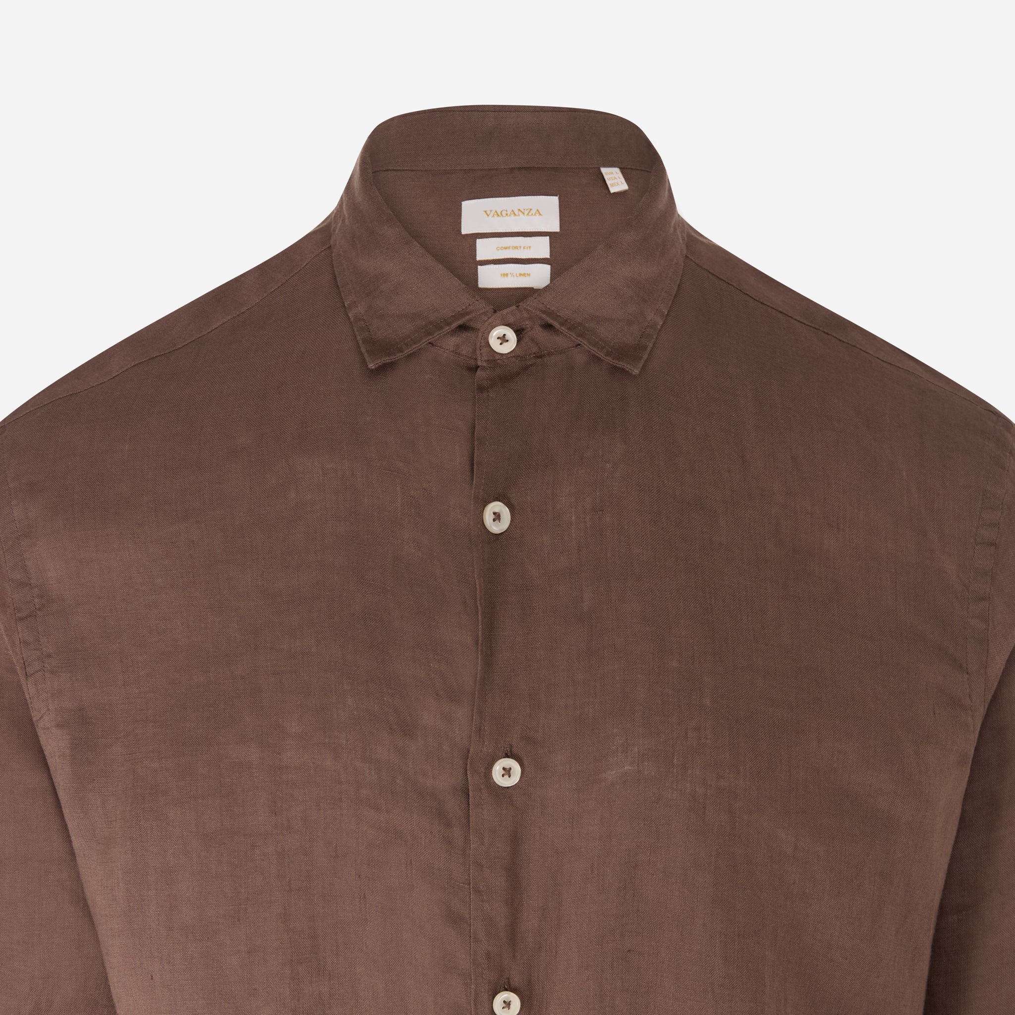 SAM LINEN SHIRT BROWN