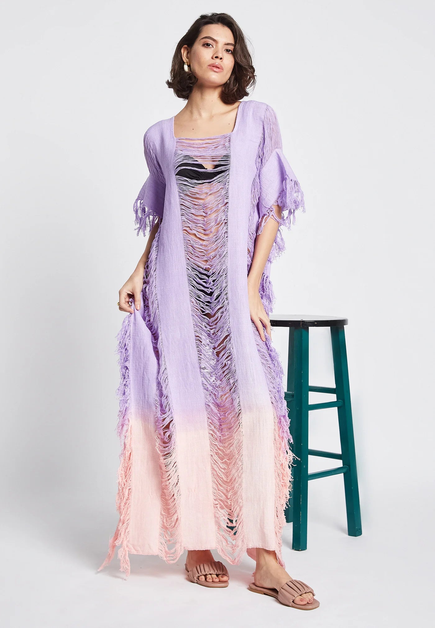 SUNLIT VIOLET COVER-UP