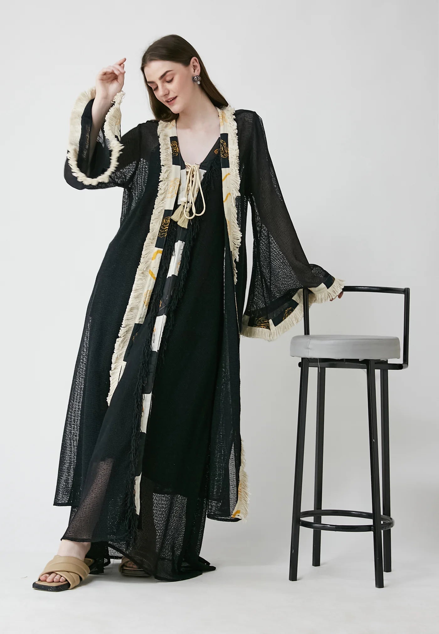 NOVA BLACK KIMONO