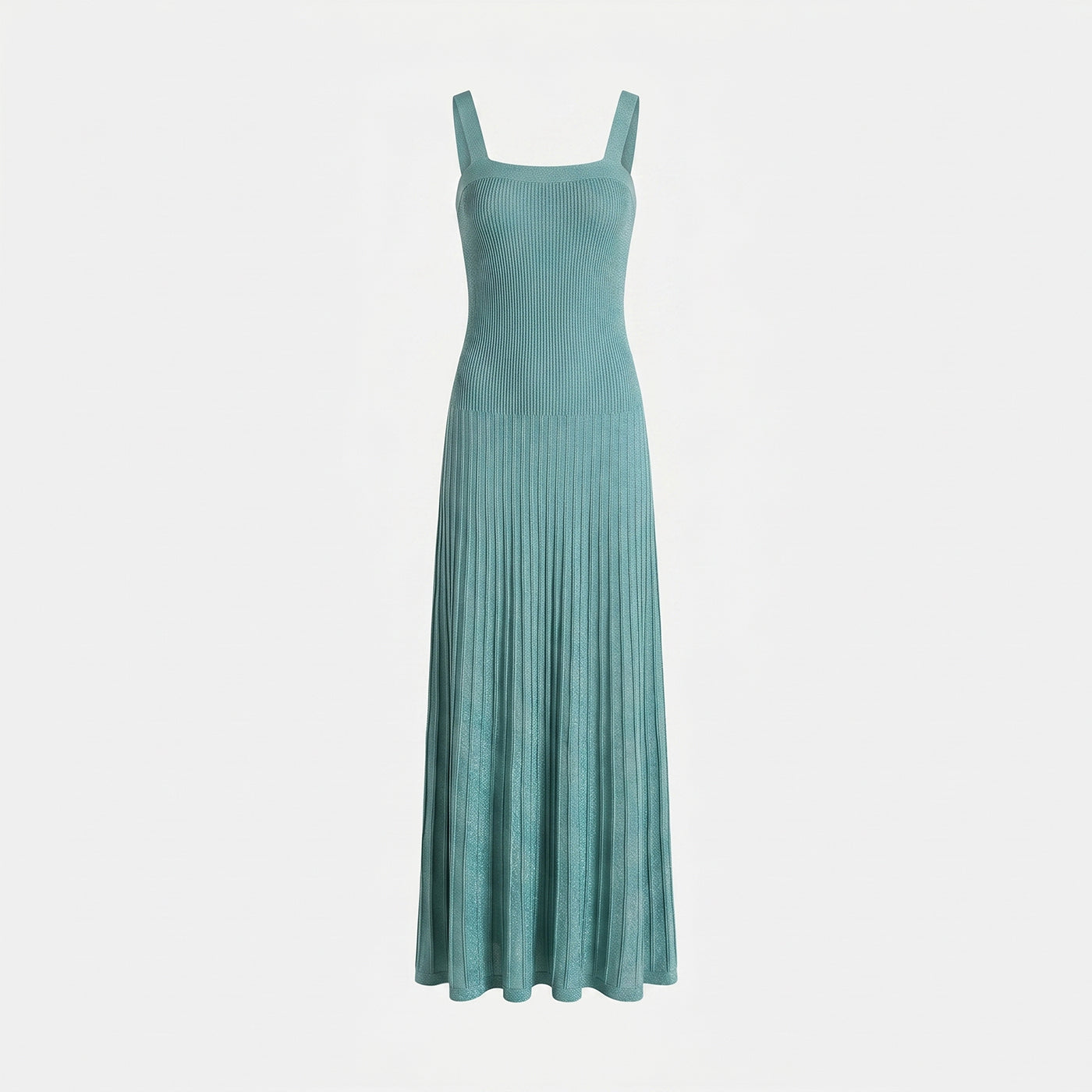 MARGHE TWO TONE TEAL AQUA MAXI DRESS