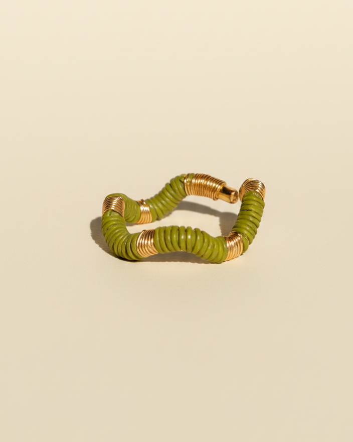 ALBA SINGLE RING GREEN